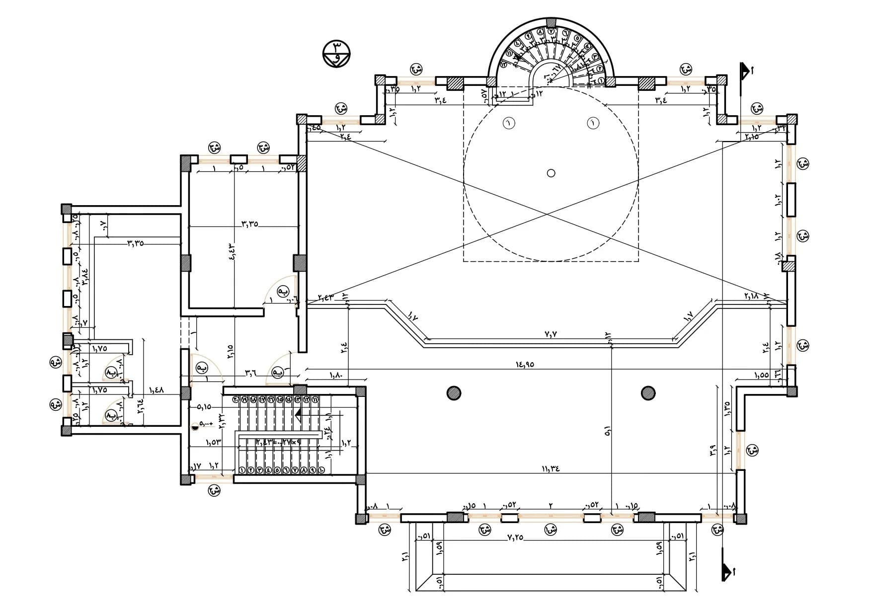 El-Wahab Mosque, drawing 6