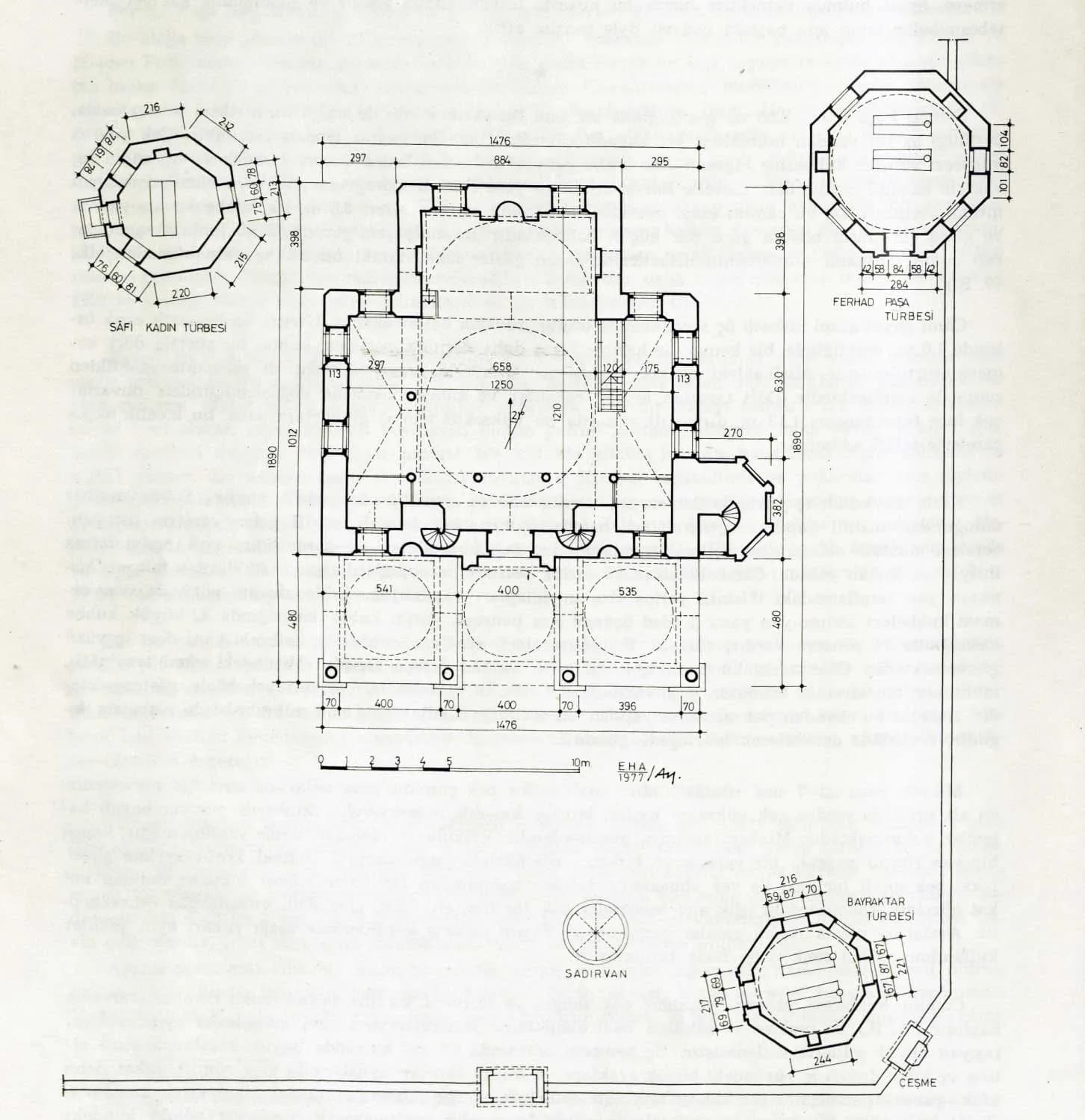 Ferhat Pasha Mosque (Banja Luka), drawing 3