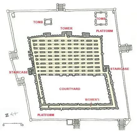 Great Mosque of Djenne, drawing 7