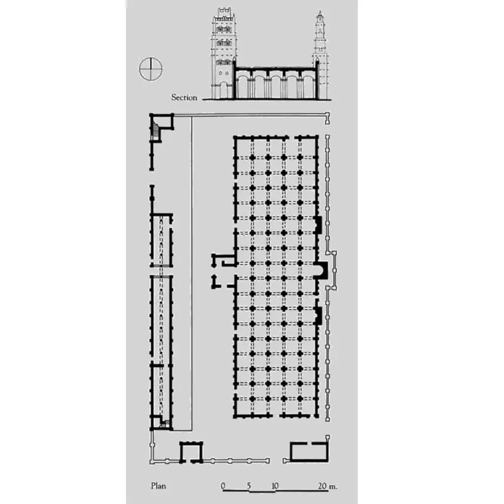 Great Mosque of Niono, drawing 2