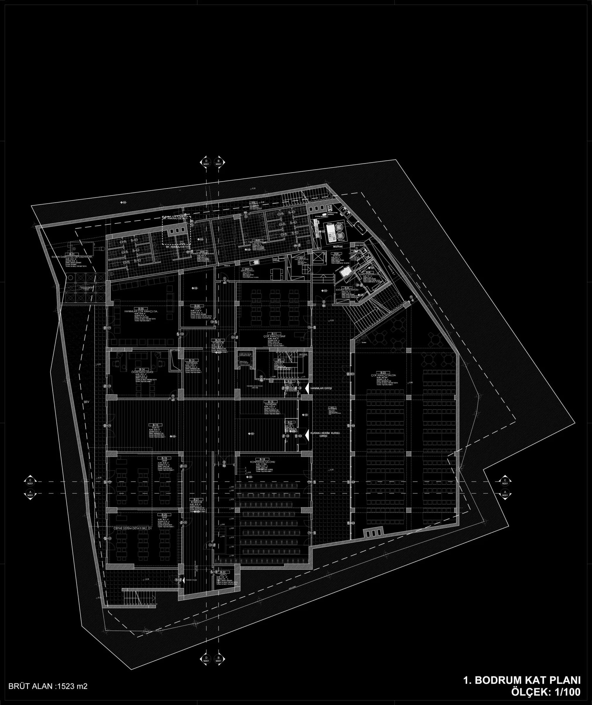 Kartal Dragos Kahramanlar Mosque (Heroes Mosque), drawing 2