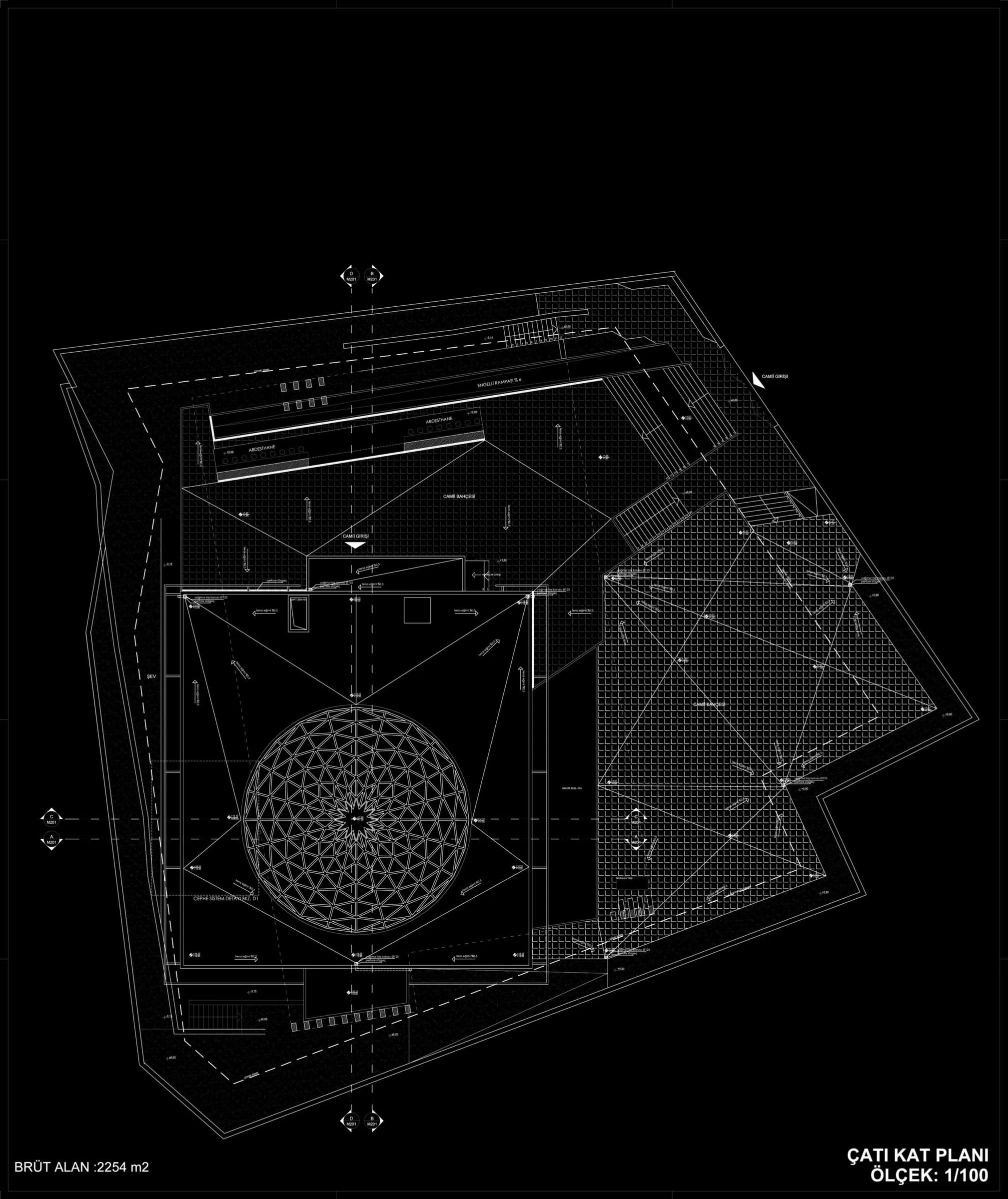 Kartal Dragos Kahramanlar Mosque (Heroes Mosque), drawing 5