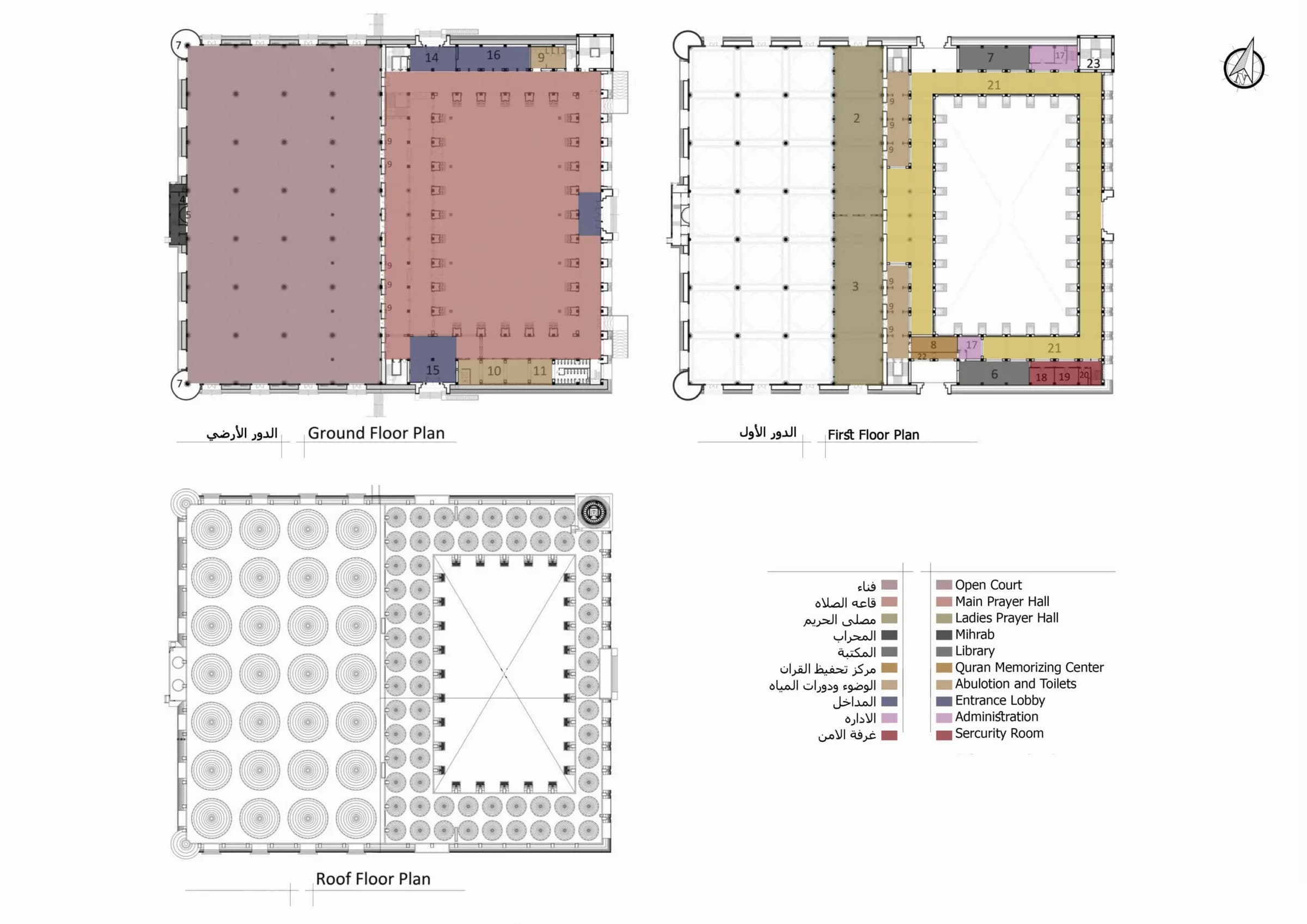 Imam Muhammad ibn Abd Al-Wahhab Mosque (Qatar State Mosque), drawing 12