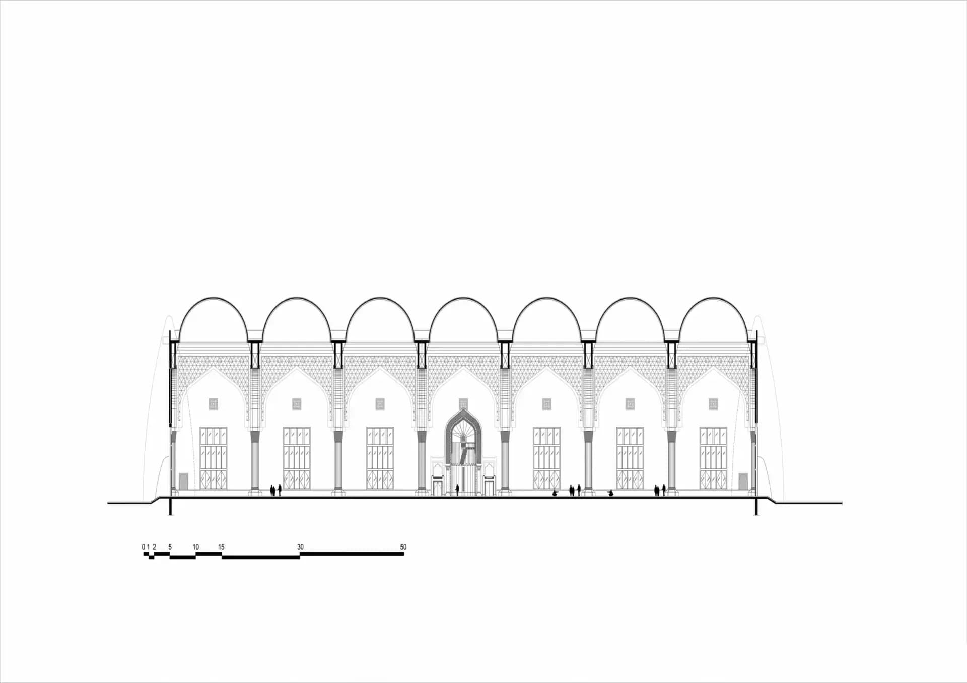 Imam Muhammad ibn Abd Al-Wahhab Mosque (Qatar State Mosque), drawing 7