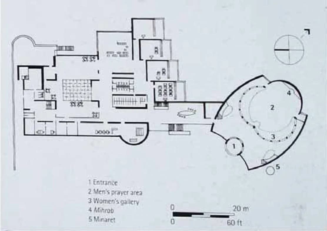 Islamic Centre and Mosque Zagreb, drawing 2