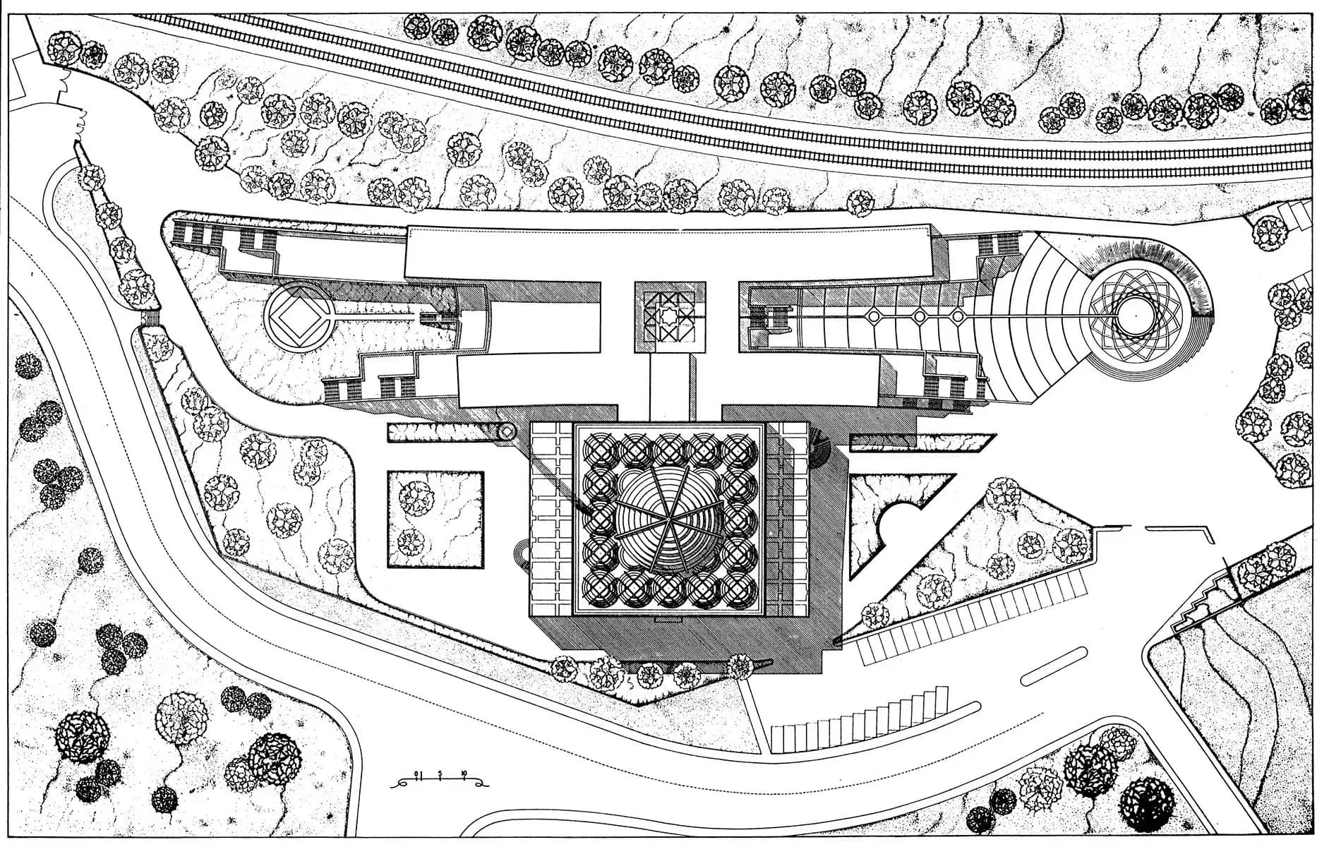 Islamic Cultural Centre of Italy Grand Mosque of Rome, drawing 1