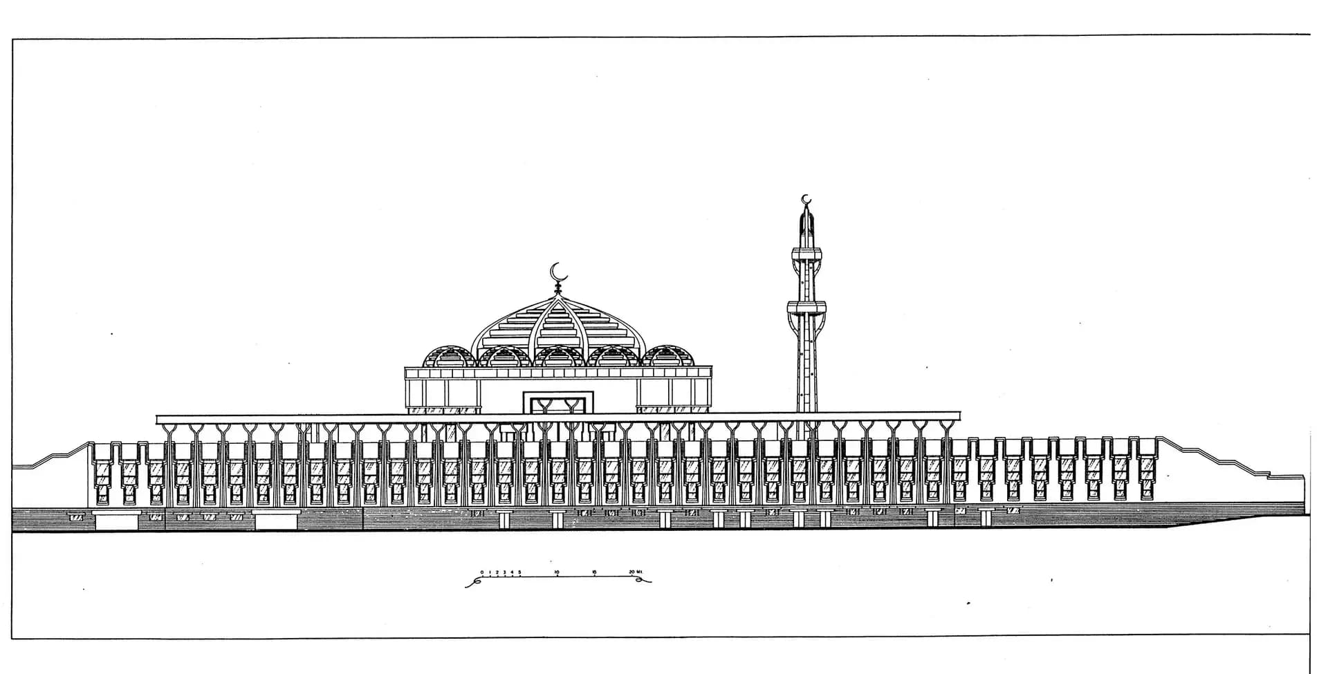 Islamic Cultural Centre of Italy Grand Mosque of Rome, drawing 2