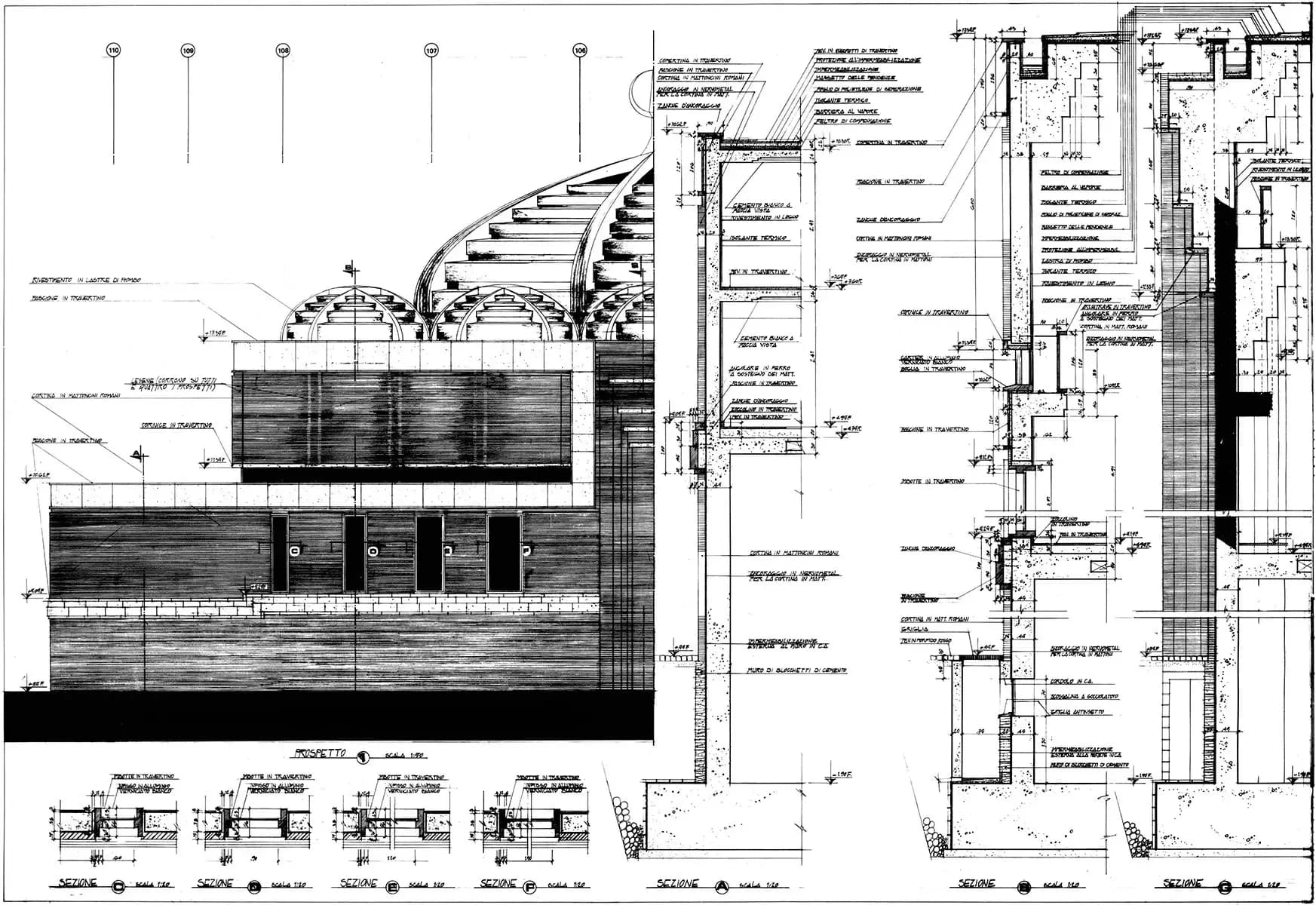 Islamic Cultural Centre of Italy Grand Mosque of Rome, drawing 3