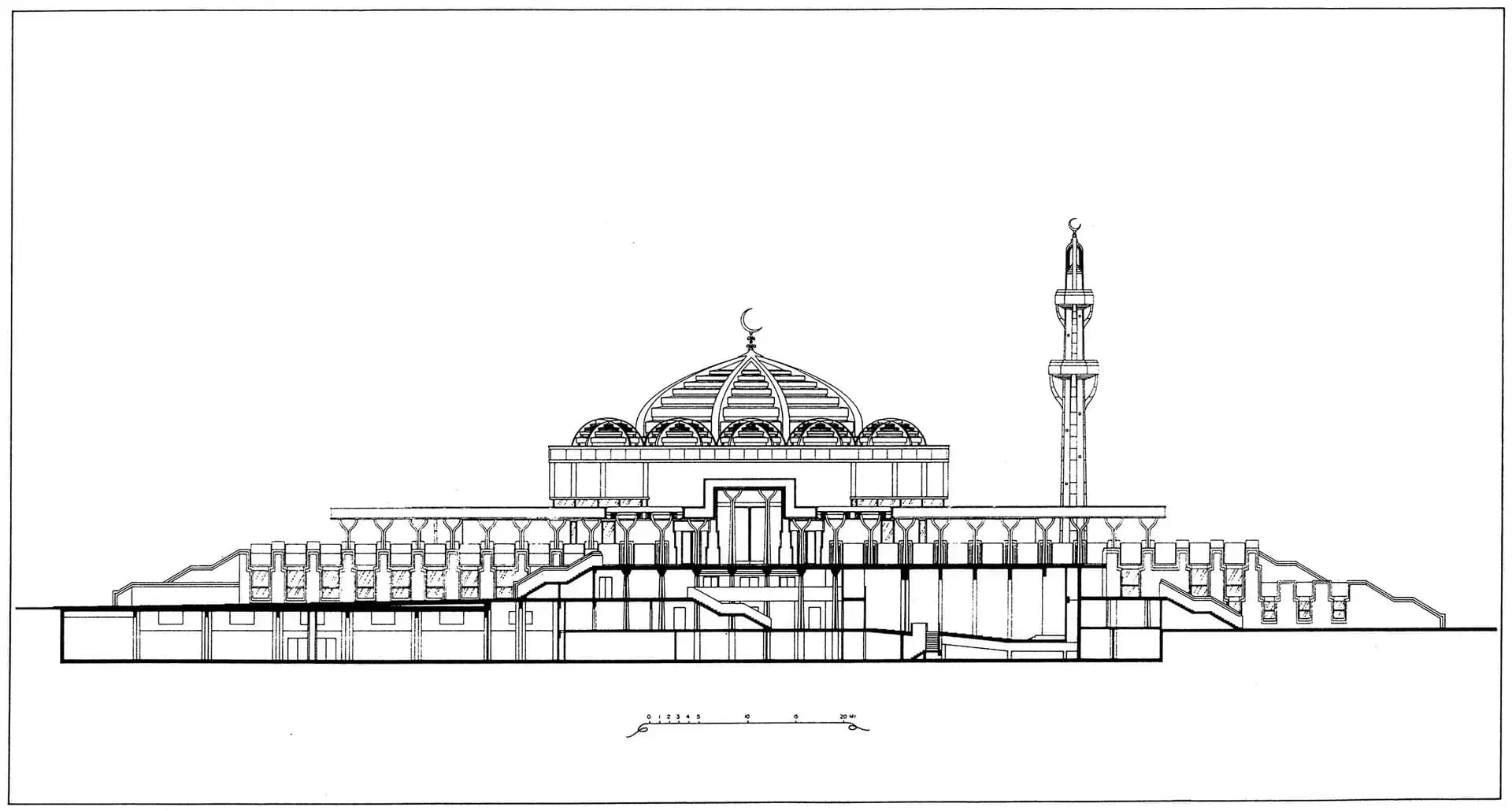 Islamic Cultural Centre of Italy Grand Mosque of Rome, drawing 4