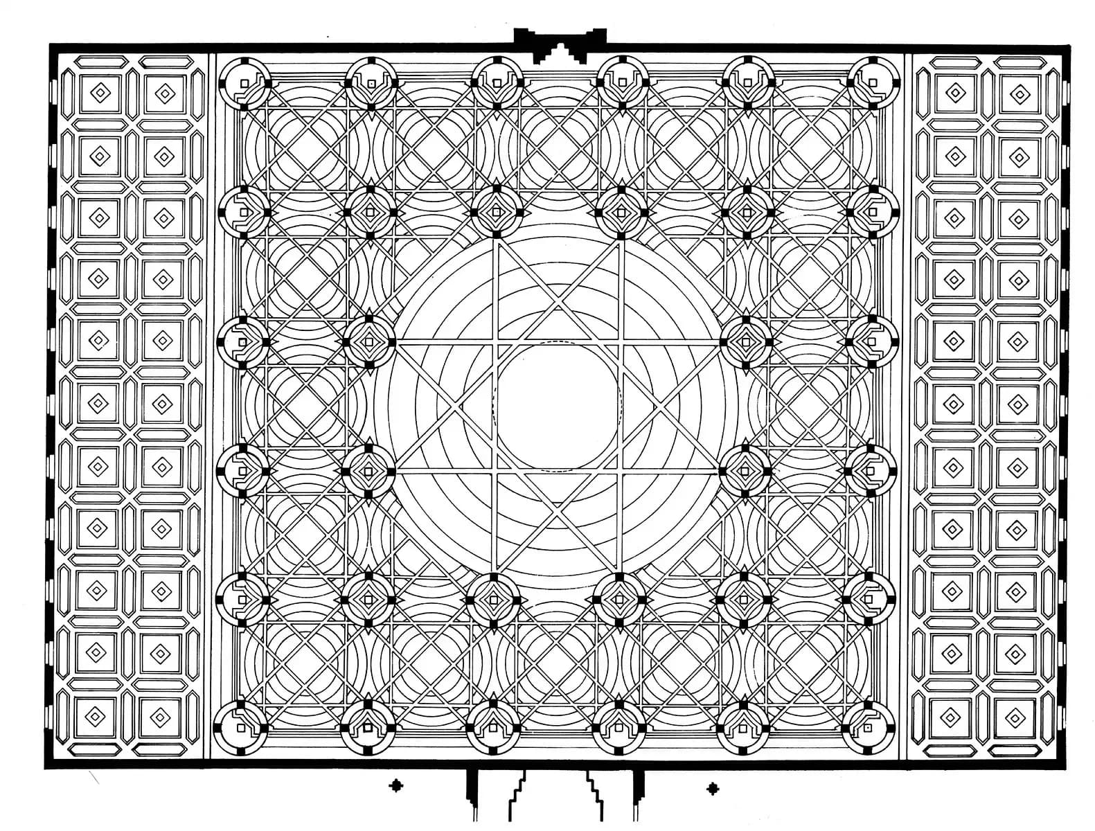Islamic Cultural Centre of Italy Grand Mosque of Rome, drawing 5