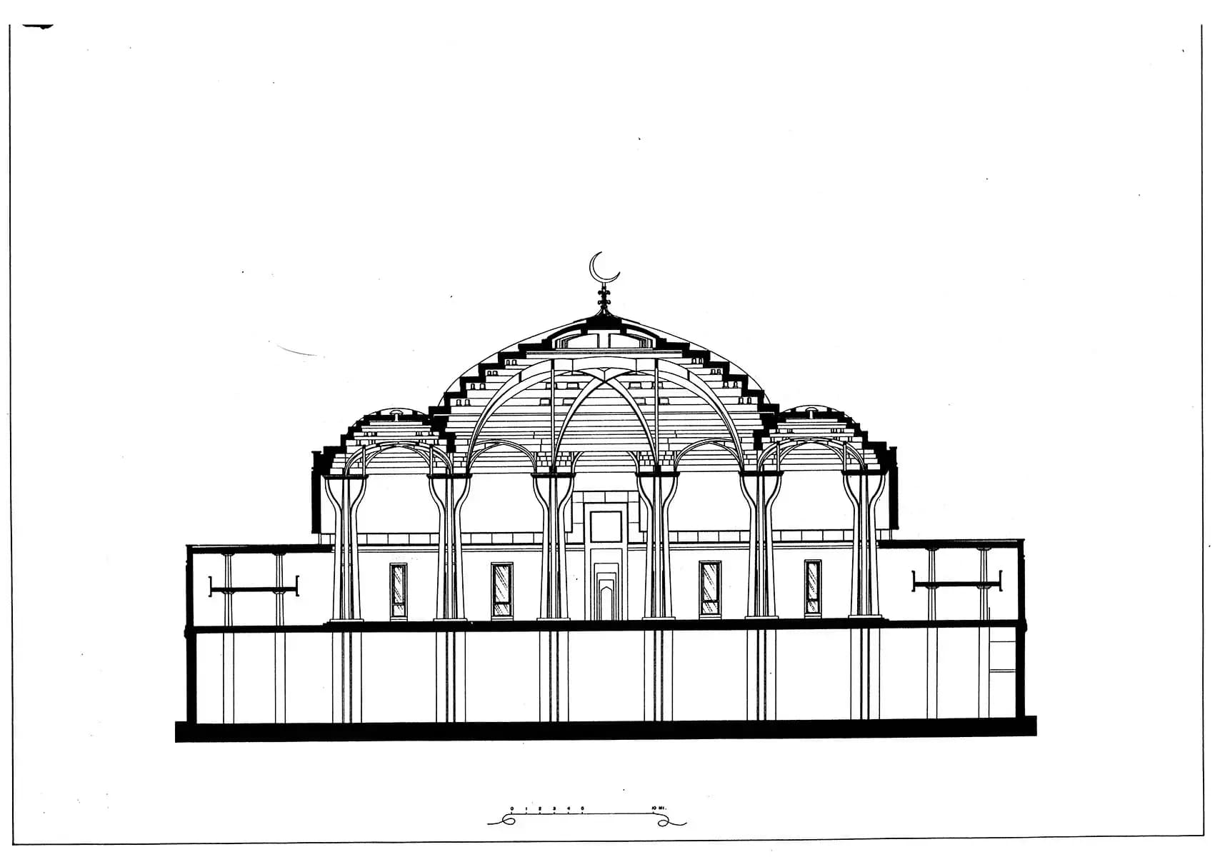 Islamic Cultural Centre of Italy Grand Mosque of Rome, drawing 8