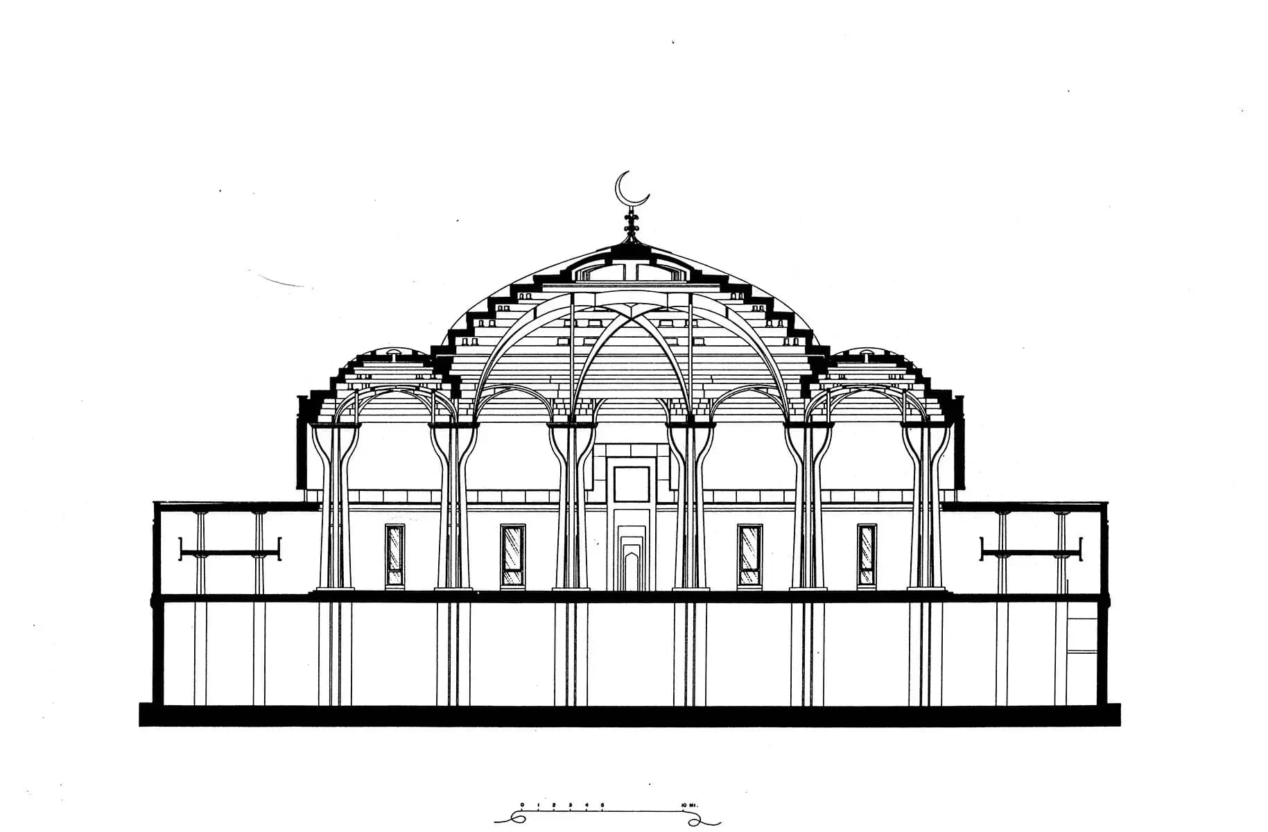 Islamic Cultural Centre of Italy Grand Mosque of Rome, drawing 9