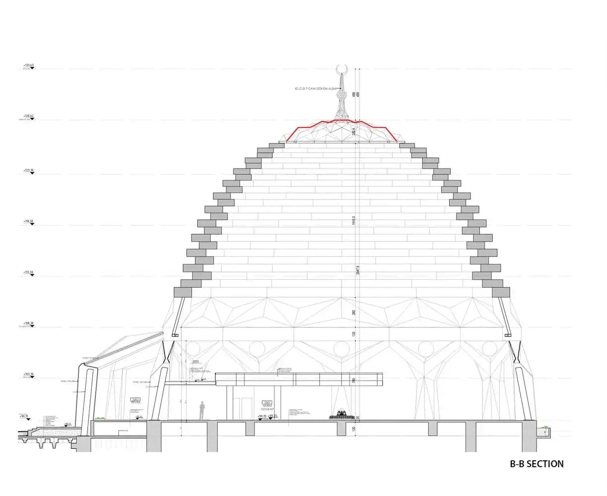 Marmara University Faculty of Theology Mosque, drawing 5