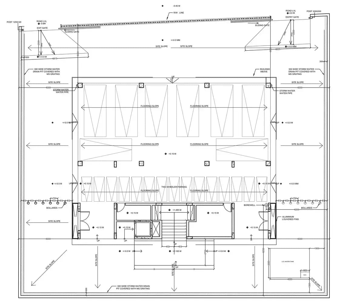 Mashrabiya Mosque, drawing 1