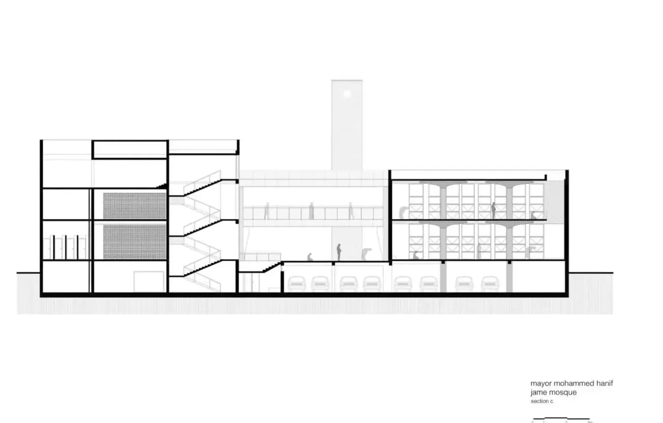 Mayor Mohammad Hanif Jame Mosque, drawing 11
