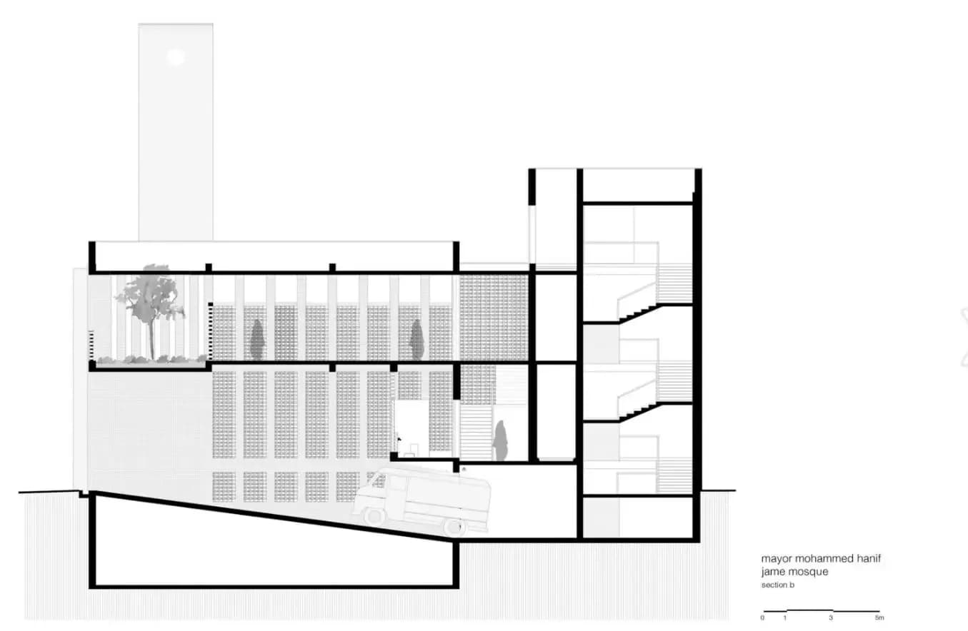 Mayor Mohammad Hanif Jame Mosque, drawing 12