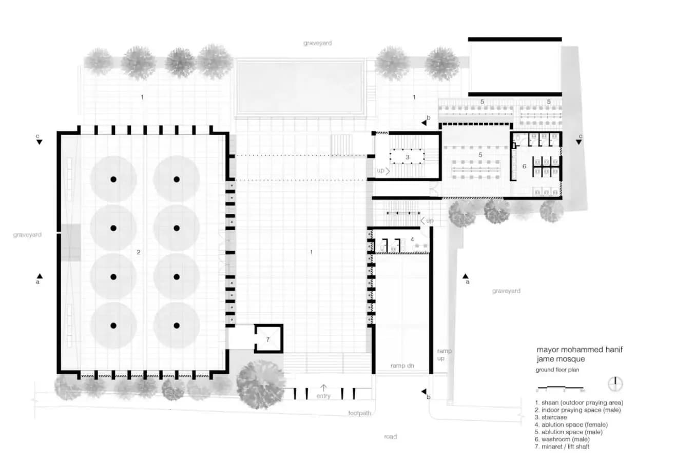 Mayor Mohammad Hanif Jame Mosque, drawing 15