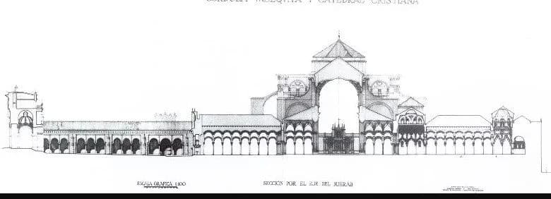 Great Mosque of Cordoba (Mosque Cathedral of Córdoba), drawing 10