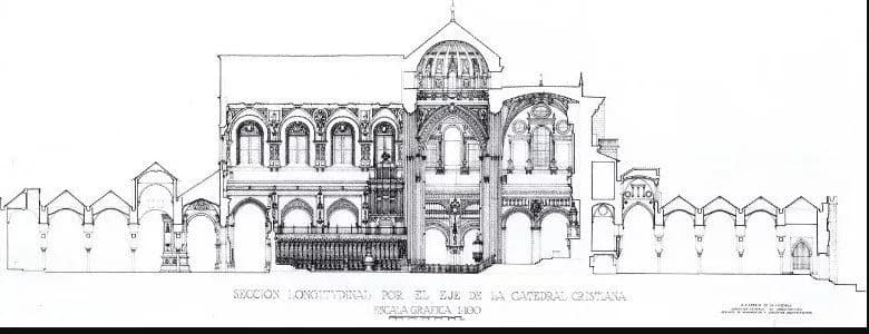Great Mosque of Cordoba (Mosque Cathedral of Córdoba), drawing 12