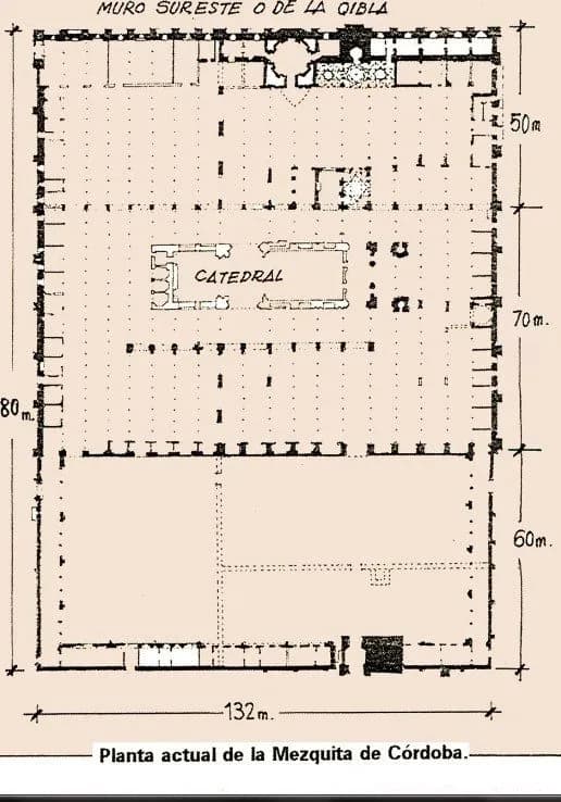 Great Mosque of Cordoba (Mosque Cathedral of Córdoba), drawing 17