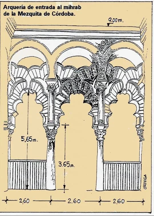 Great Mosque of Cordoba (Mosque Cathedral of Córdoba), drawing 25