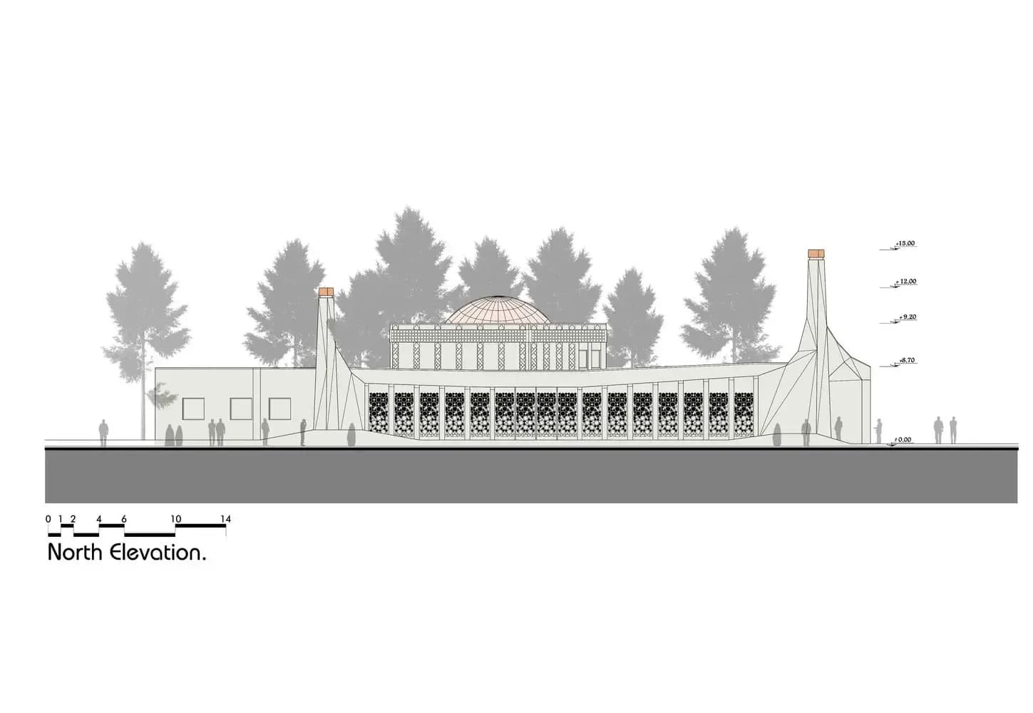 Mohammad Rasul-Allah Mosque, drawing 5