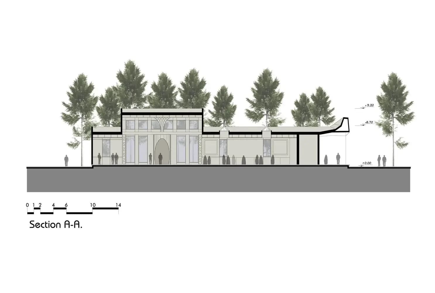 Mohammad Rasul-Allah Mosque, drawing 6