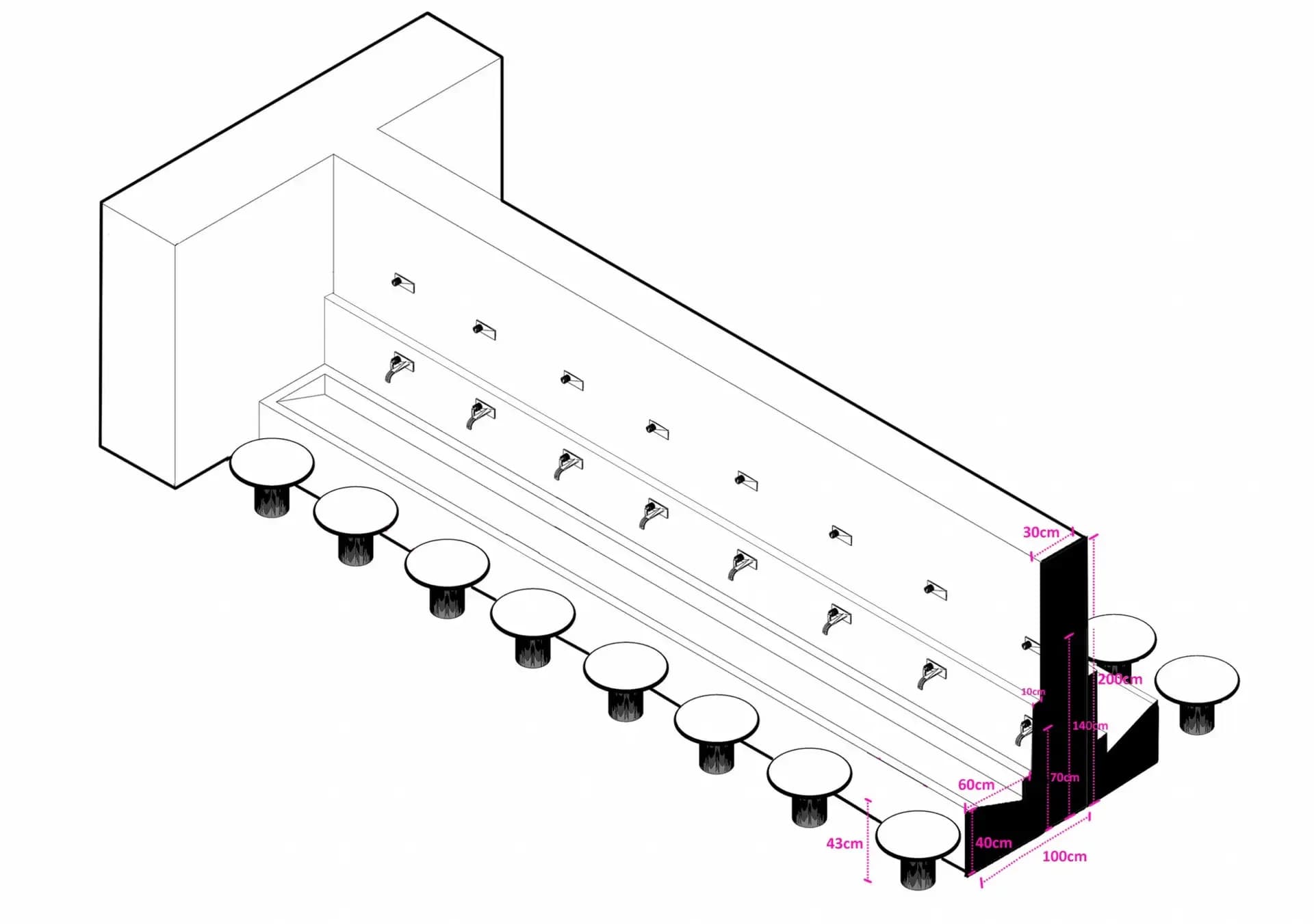 BBS Mall Mosque, drawing 2