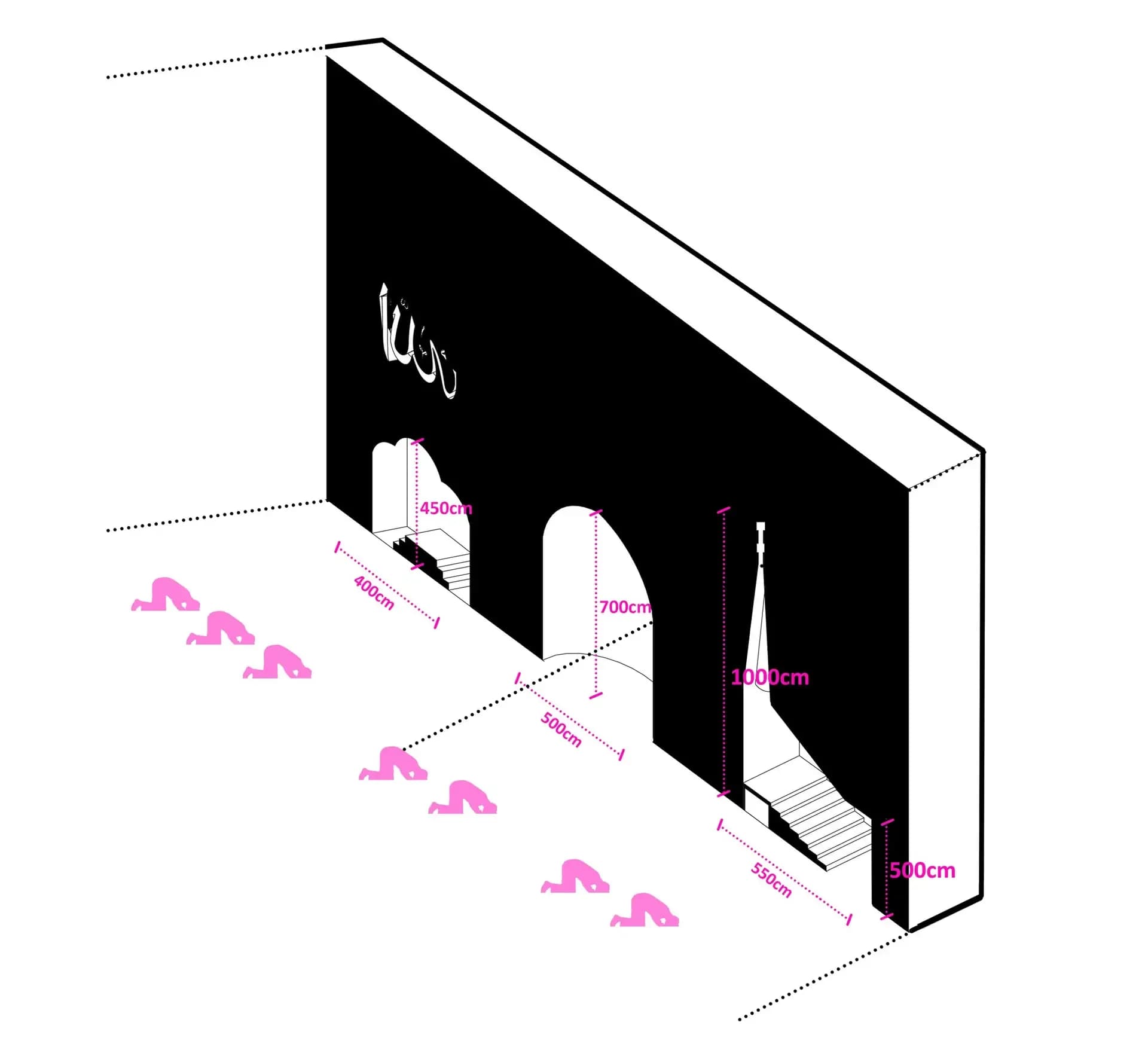 BBS Mall Mosque, drawing 4