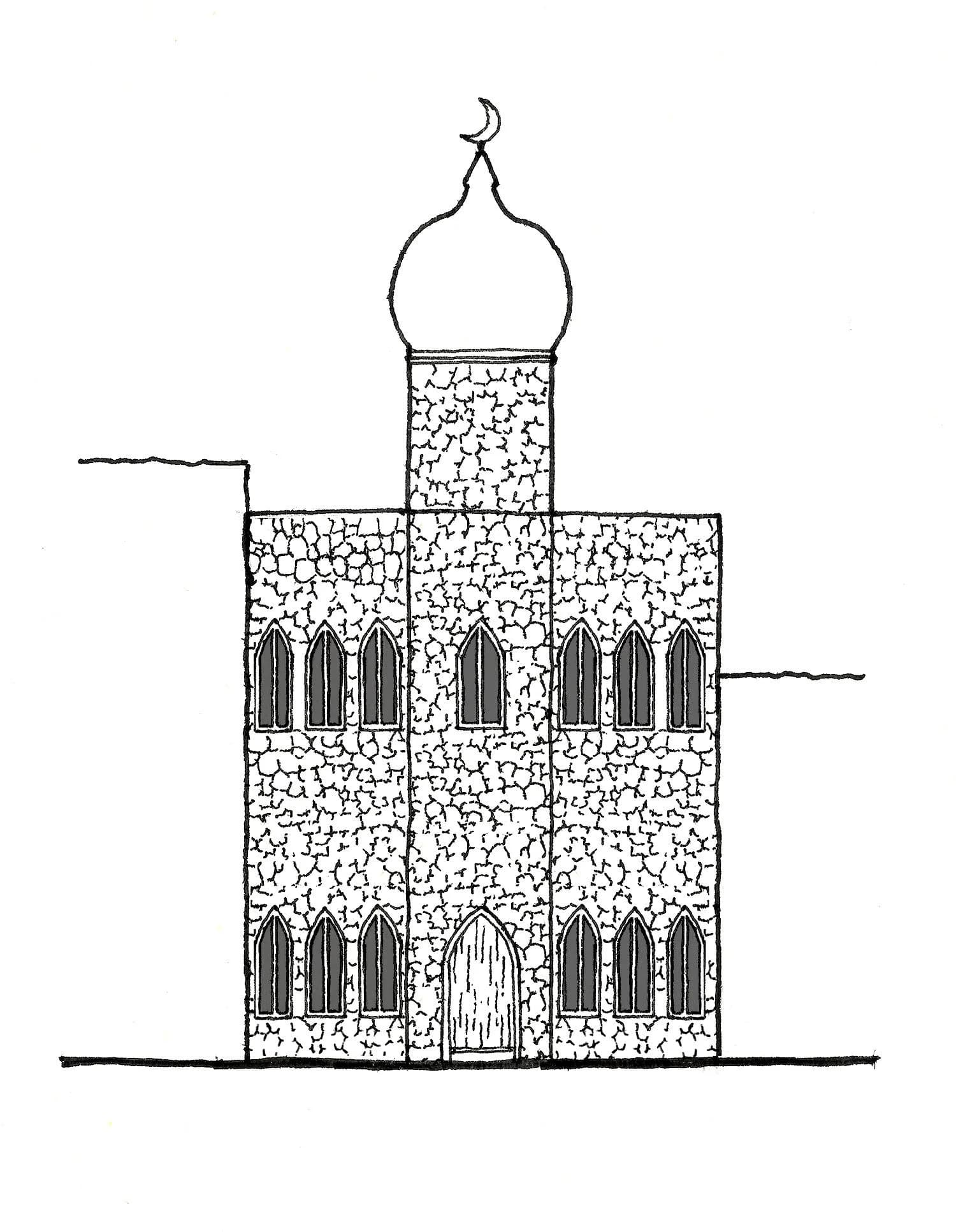 Cordoba Mosque (Argentina), drawing 1