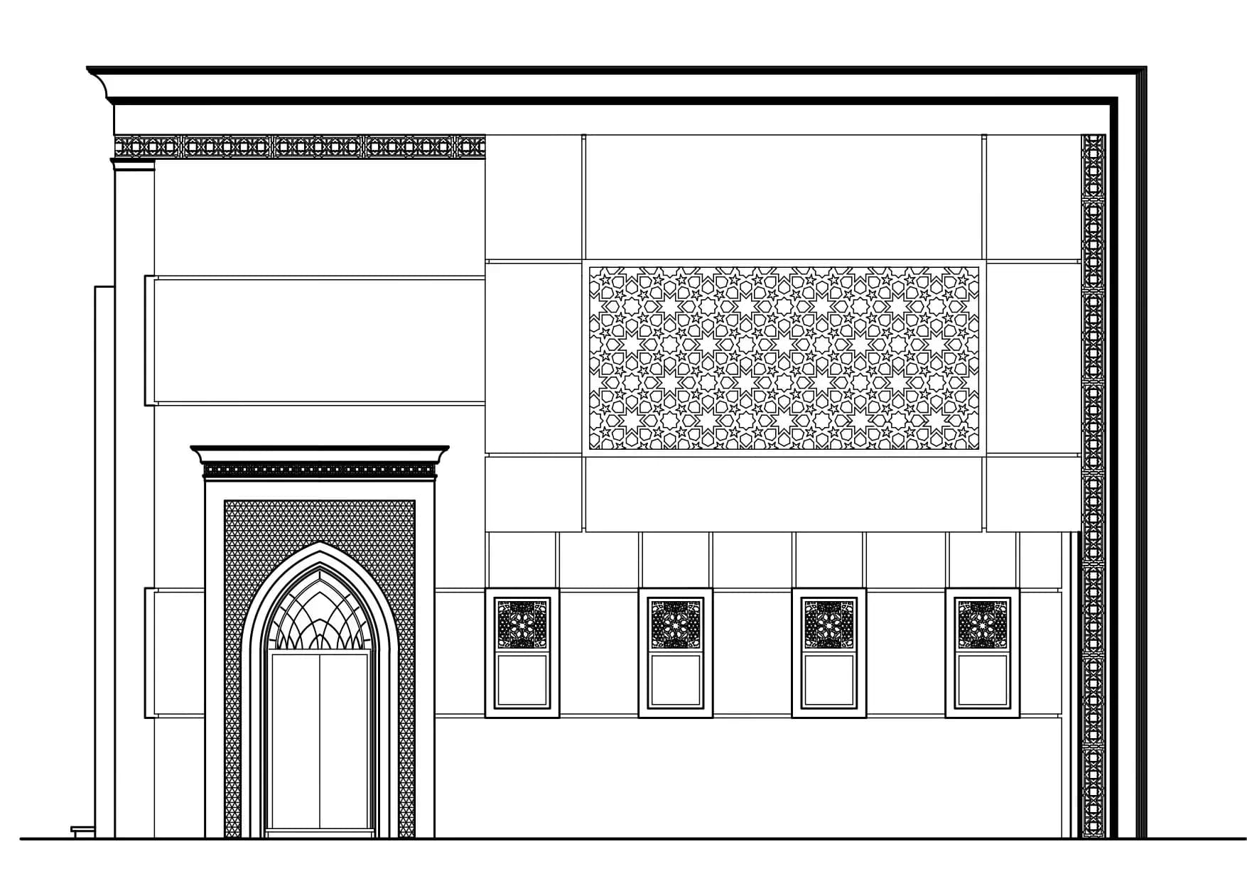 Al-Quodah Club of Egypt Mosque (The Judges Club), drawing 10