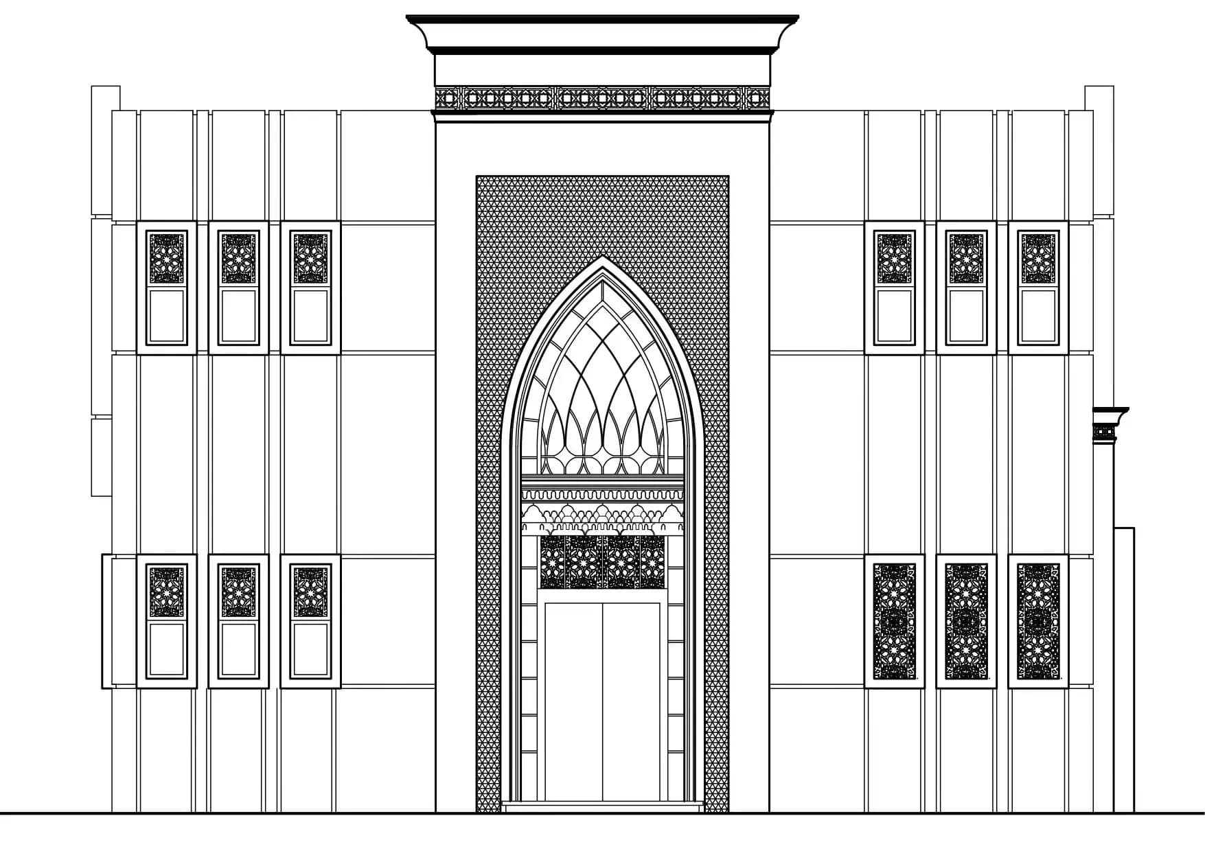 Al-Quodah Club of Egypt Mosque (The Judges Club), drawing 12