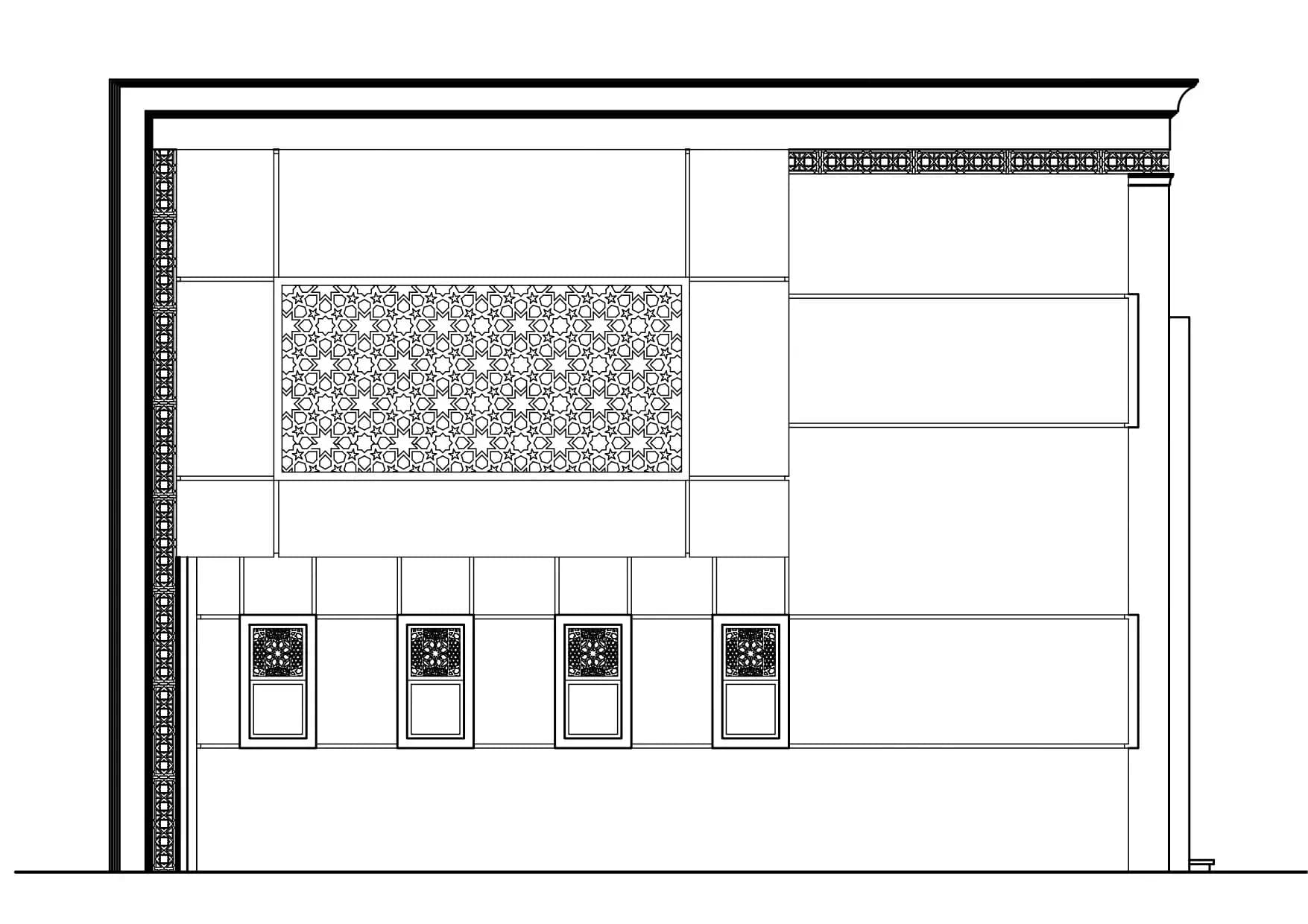 Al-Quodah Club of Egypt Mosque (The Judges Club), drawing 9