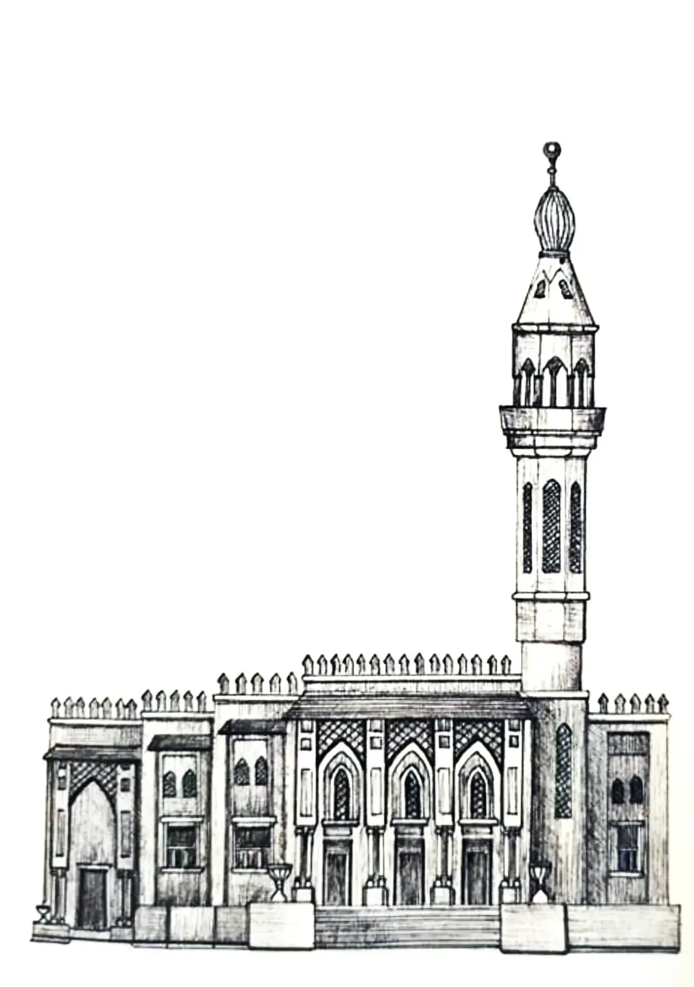 Mosque of Islamic Solidarity, drawing 1