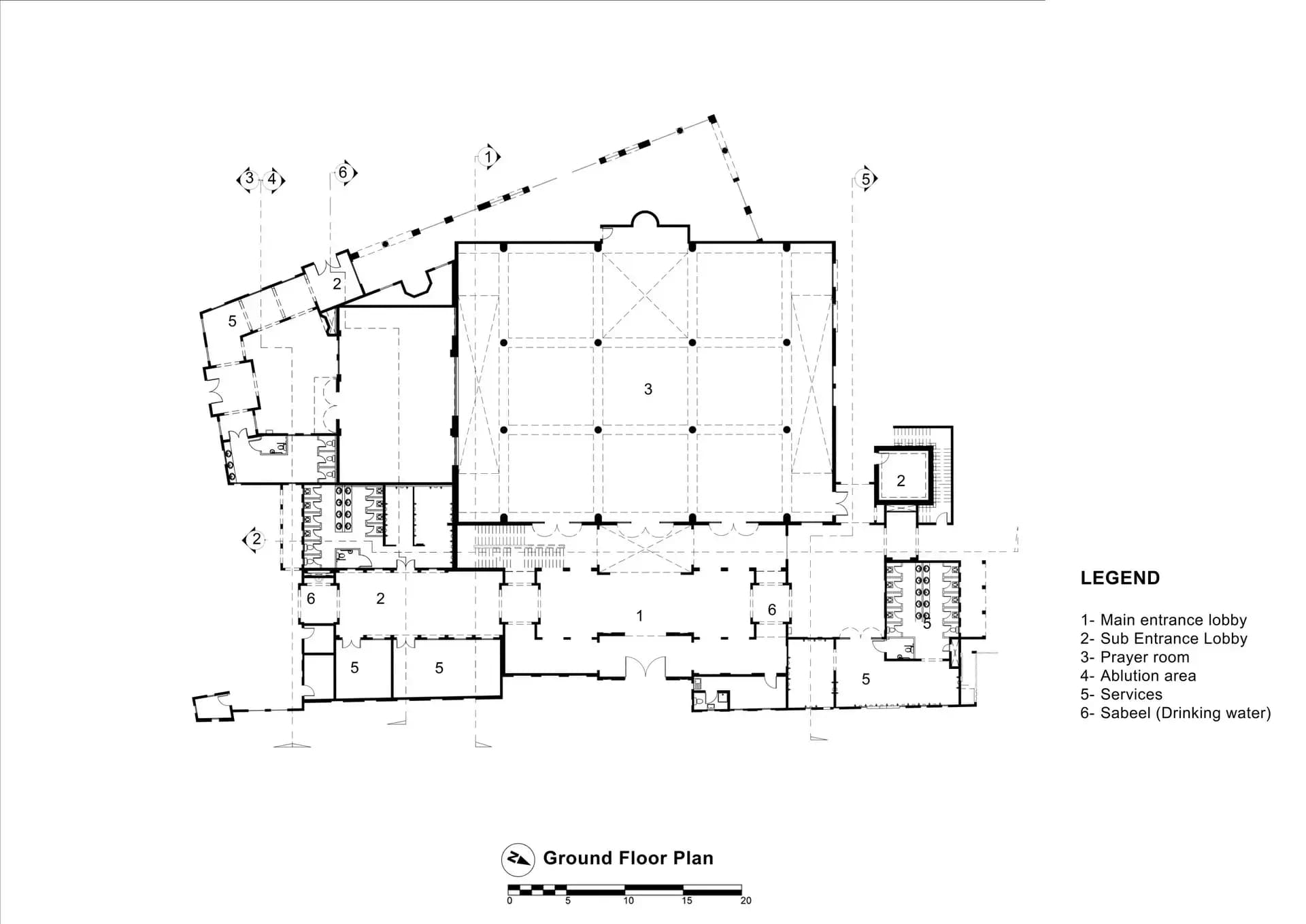 Najadah Mosque, drawing 2