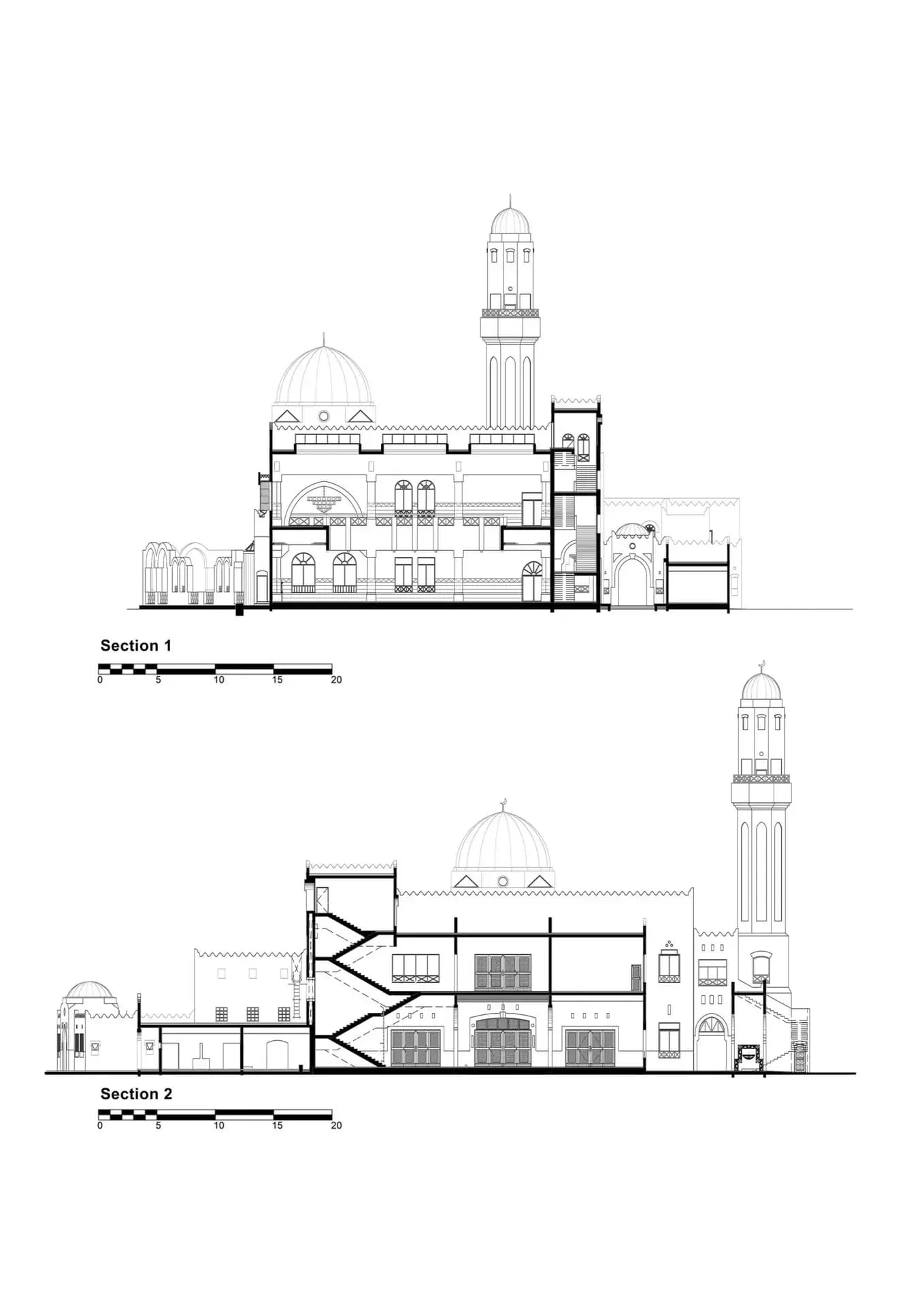 Najadah Mosque, drawing 3