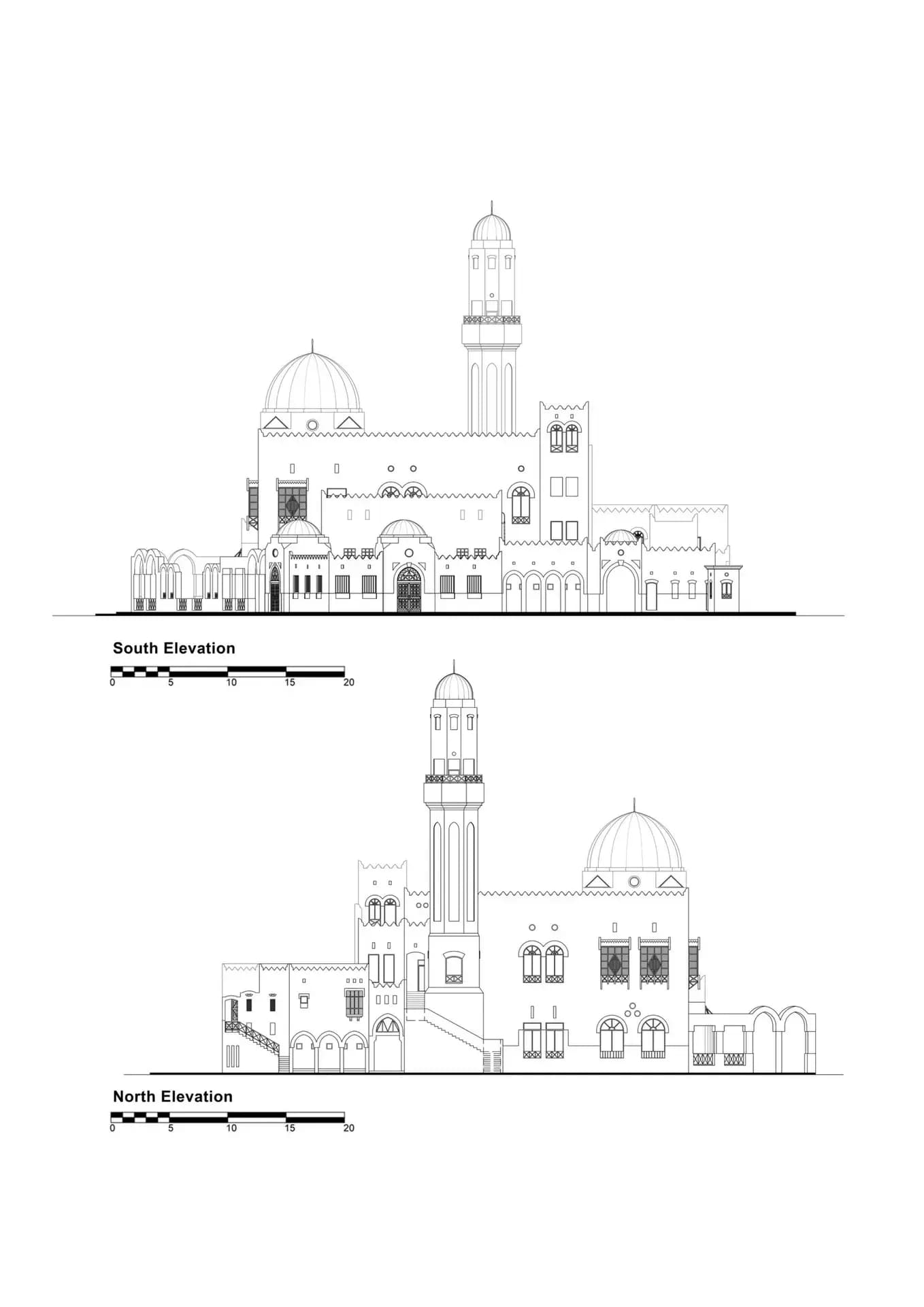 Najadah Mosque, drawing 6