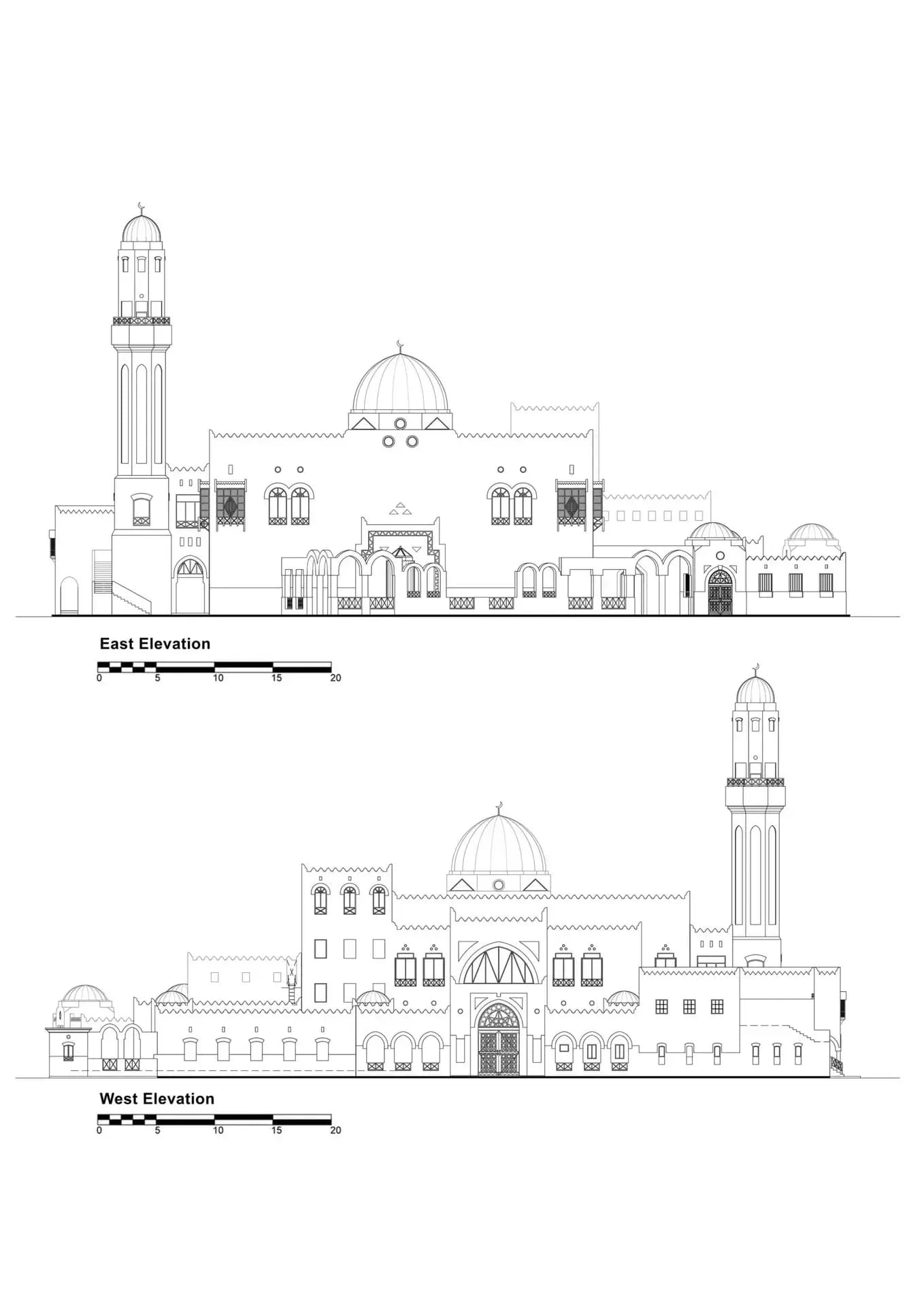 Najadah Mosque, drawing 7
