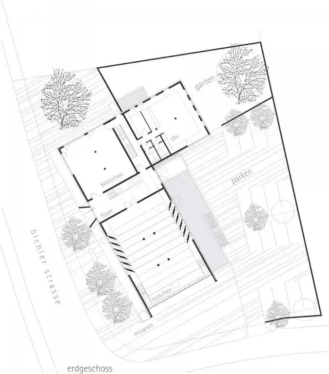 Penzberg Islamic Forum, drawing 3
