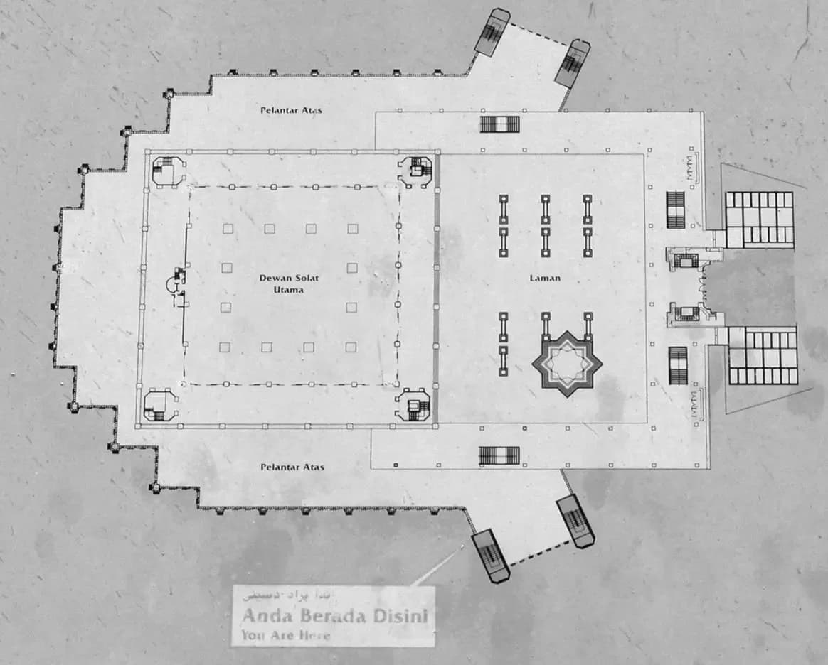 Putra Mosque, drawing 1