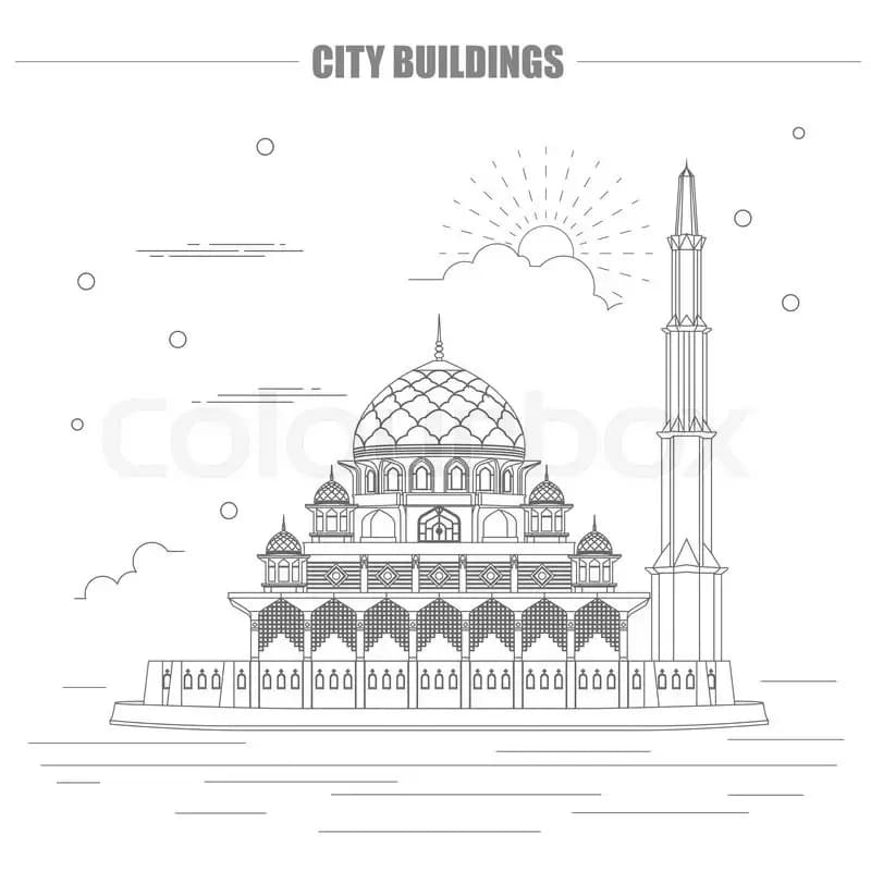 Putra Mosque, drawing 2