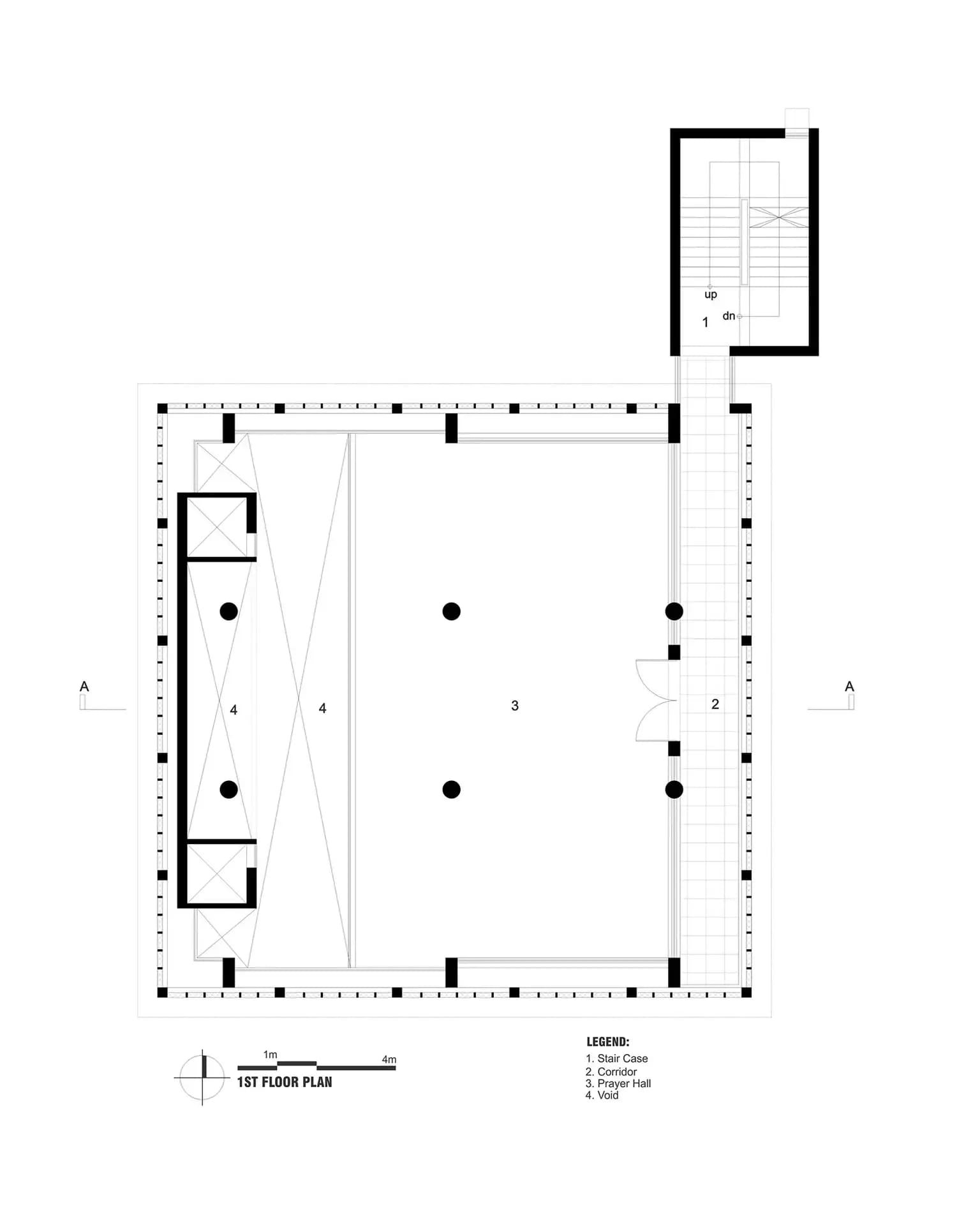 Shaer Mohammad Para Jame Mosque, drawing 2