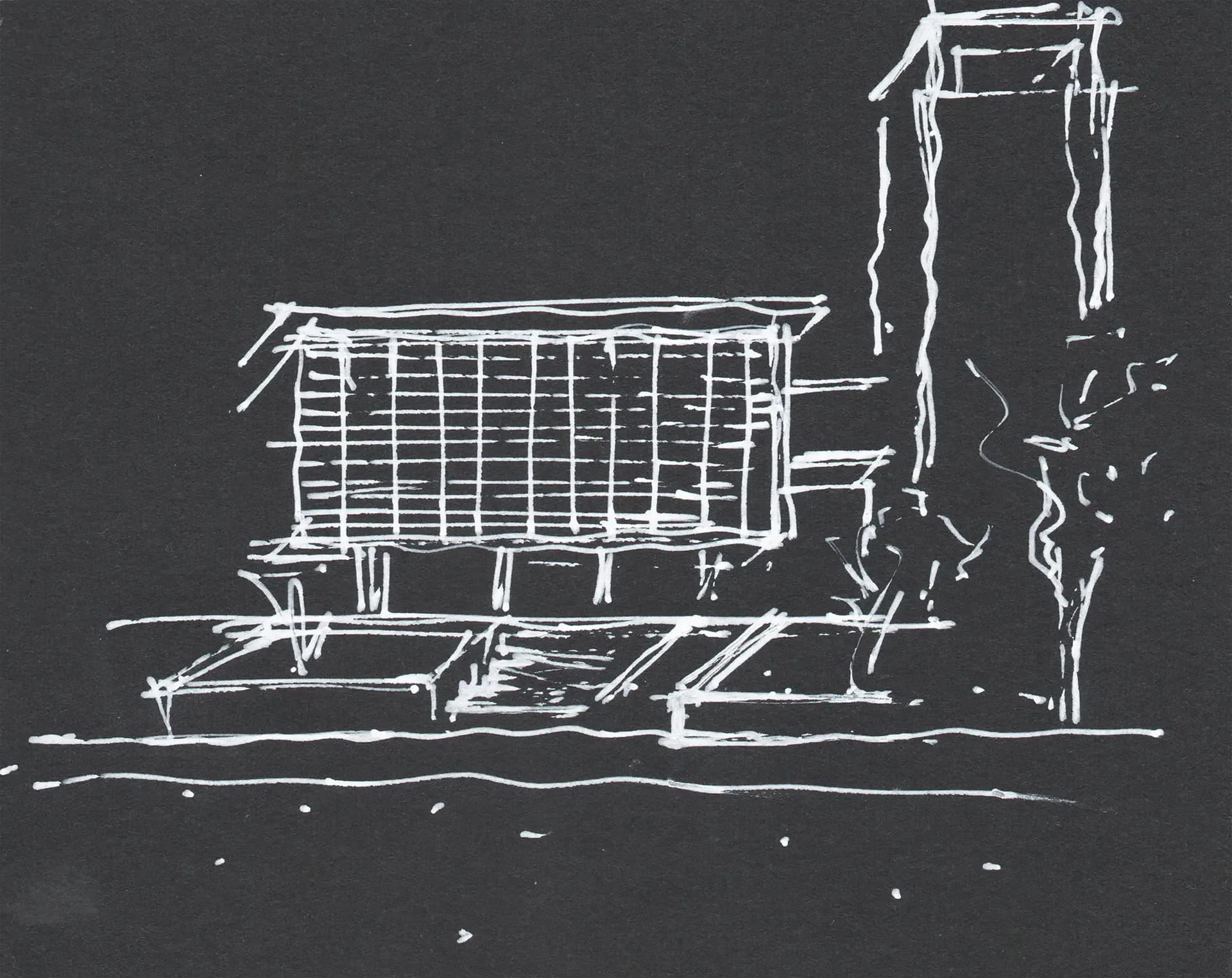 Shaer Mohammad Para Jame Mosque, drawing 6