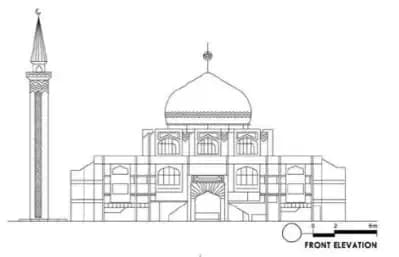 Saidina Abu Bakar As-Siddiq Mosque, drawing 1