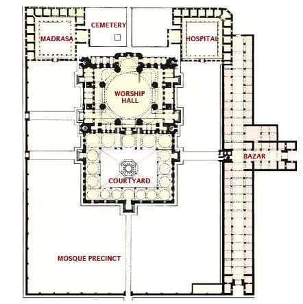 Selimiye Mosque, Edirne, drawing 3