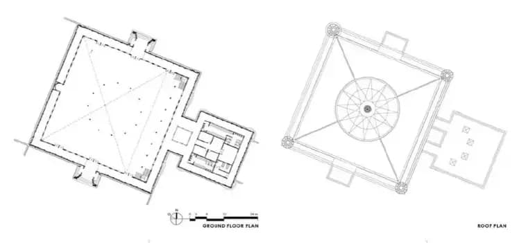 Setia Raja Mosque, drawing 2