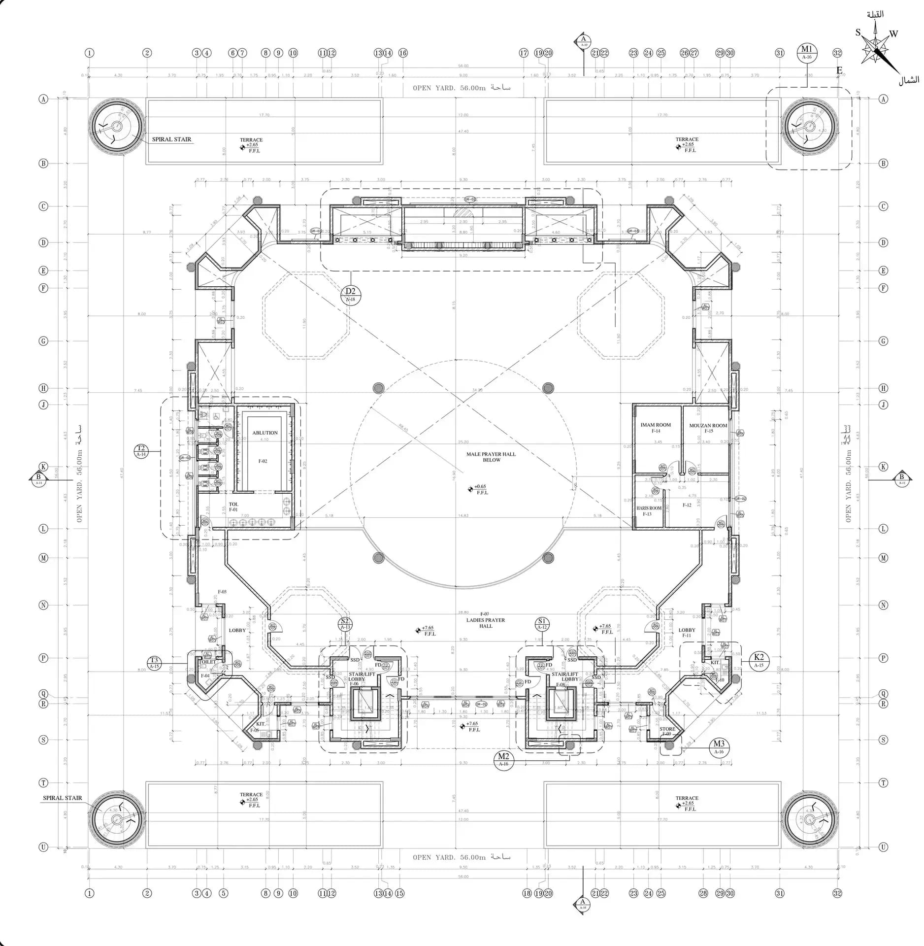 Siddiqa Fatima Mosque, drawing 3