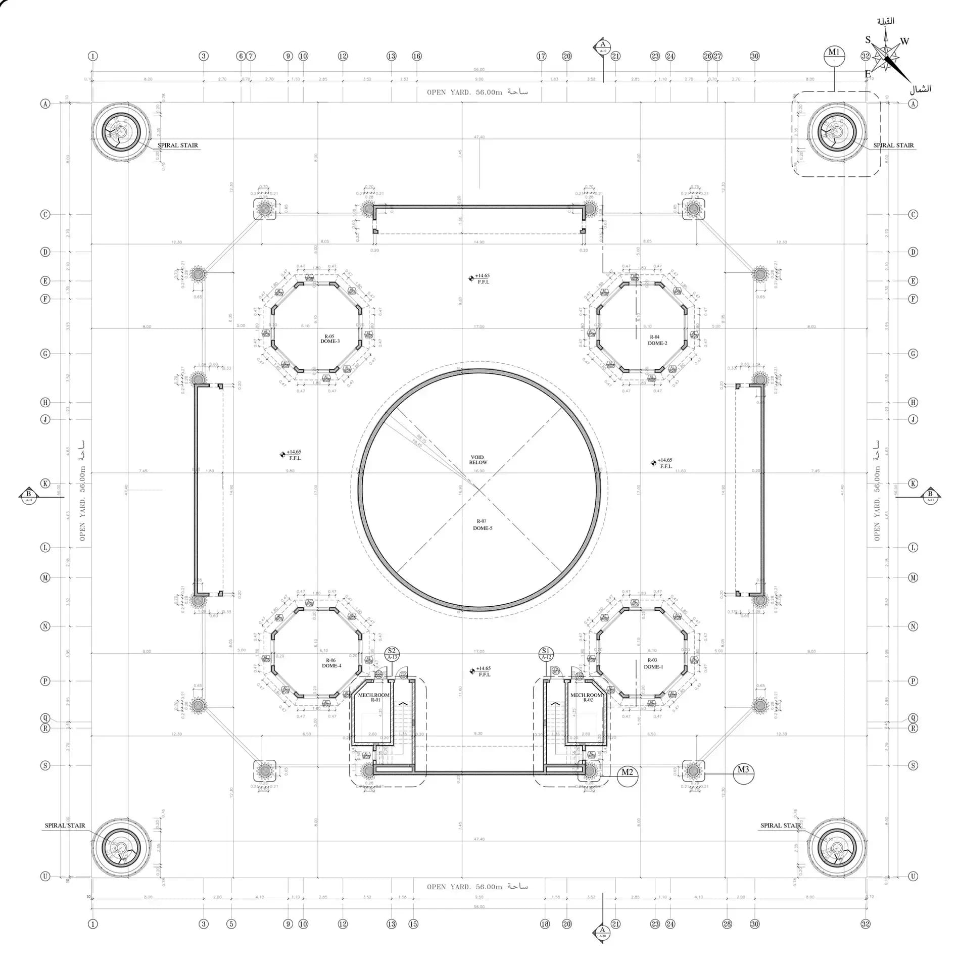 Siddiqa Fatima Mosque, drawing 4