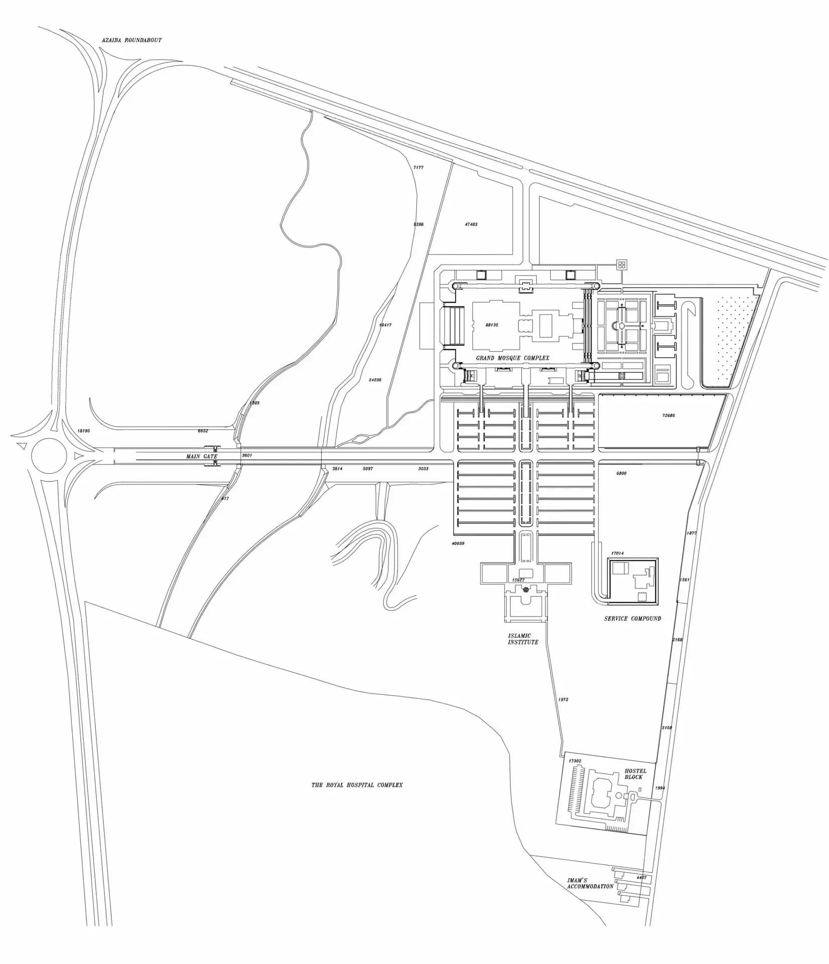 Sultan Qaboos Grand Mosque, drawing 1