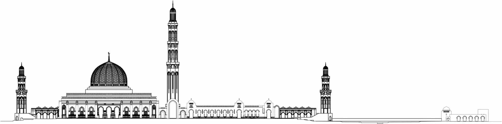 Sultan Qaboos Grand Mosque, drawing 11